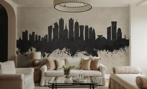 Doha Qatar Skyline Concrete