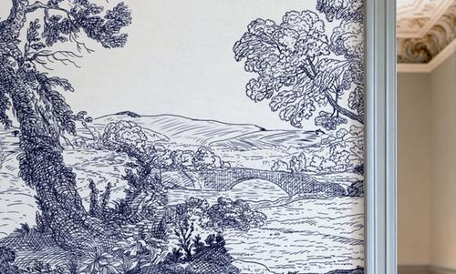 French Landscape, Indigo