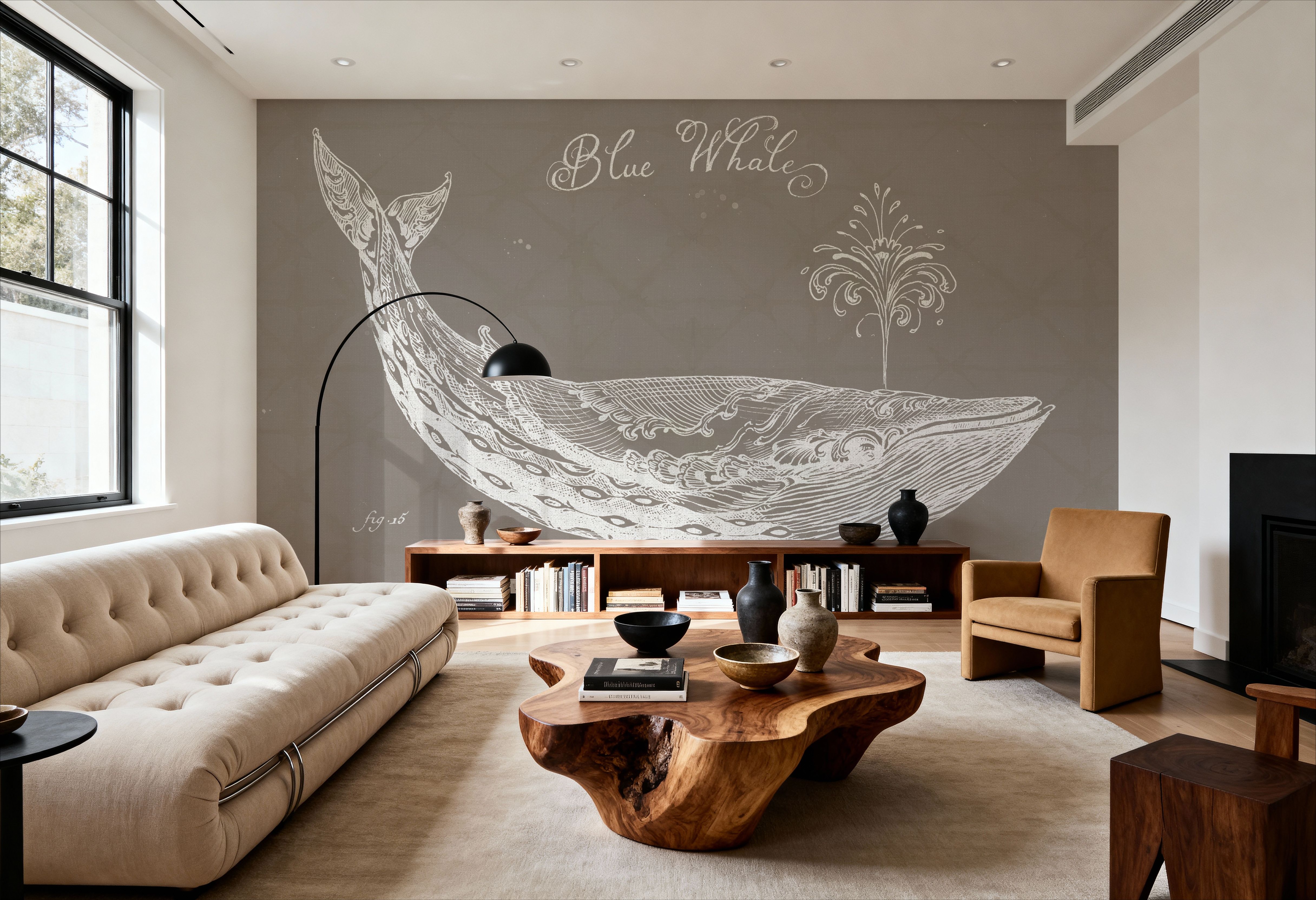 Underwater Life IX Greige