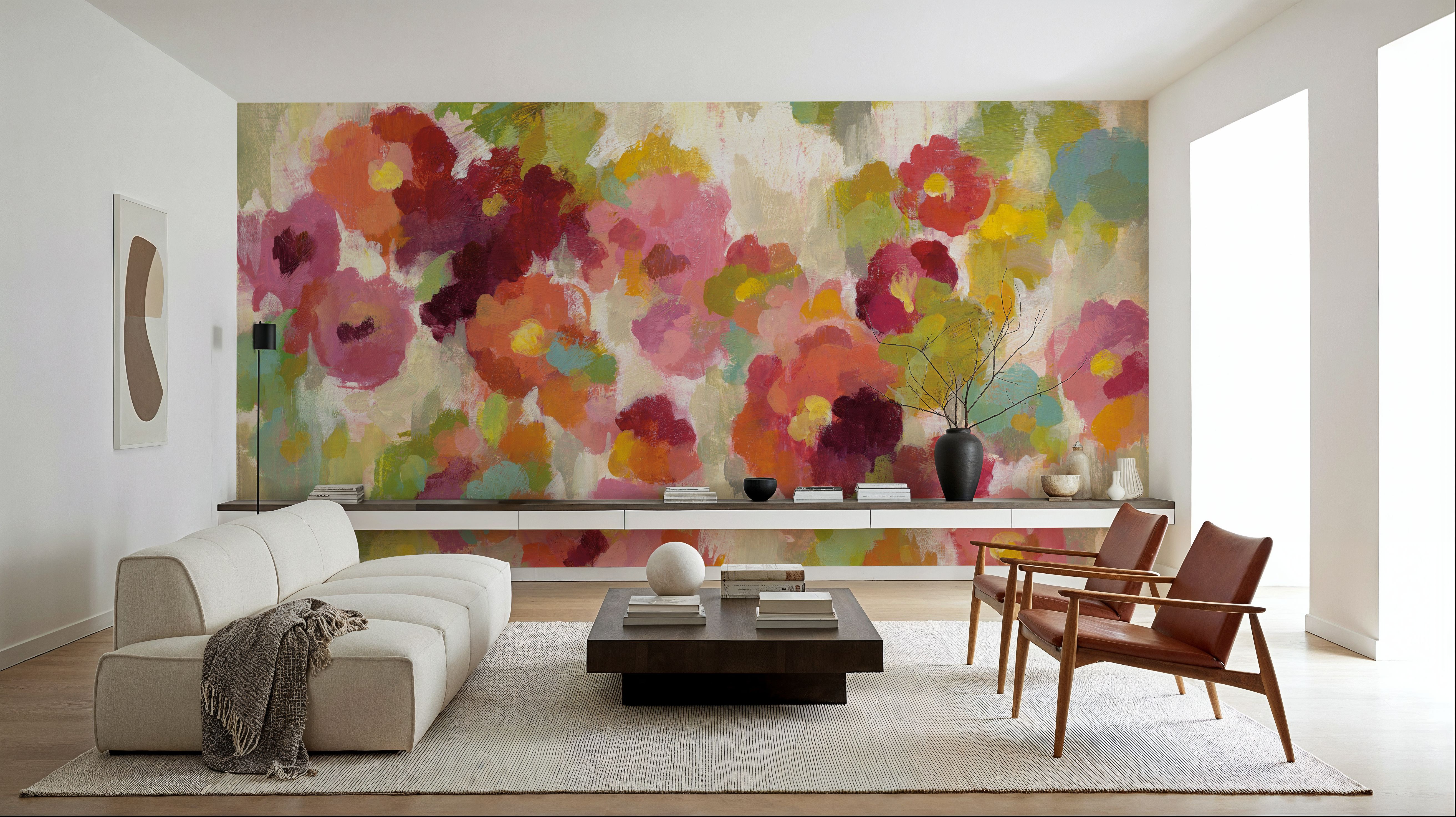 Coral and Emerald Garden I