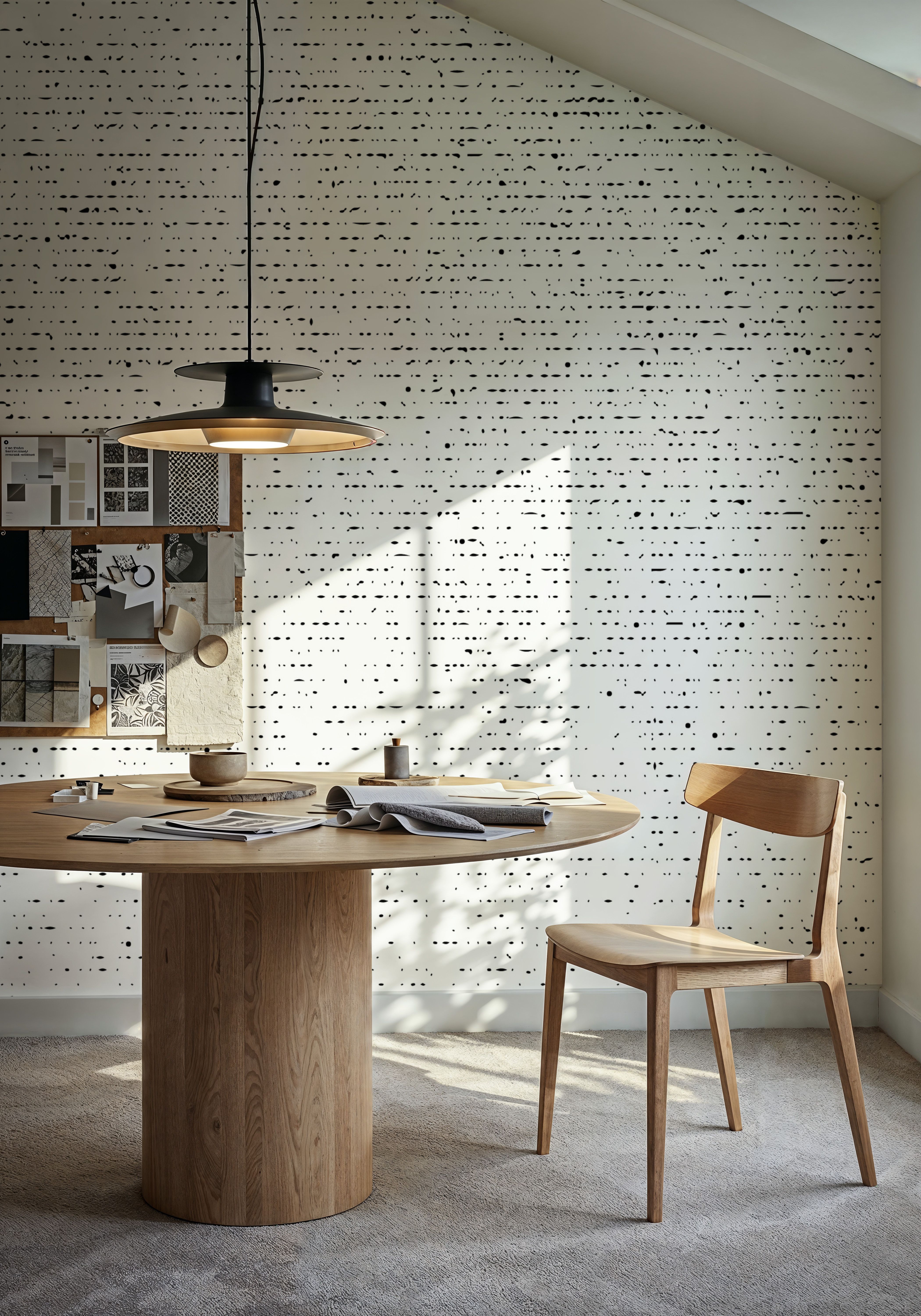 Vertical Distressed Dots