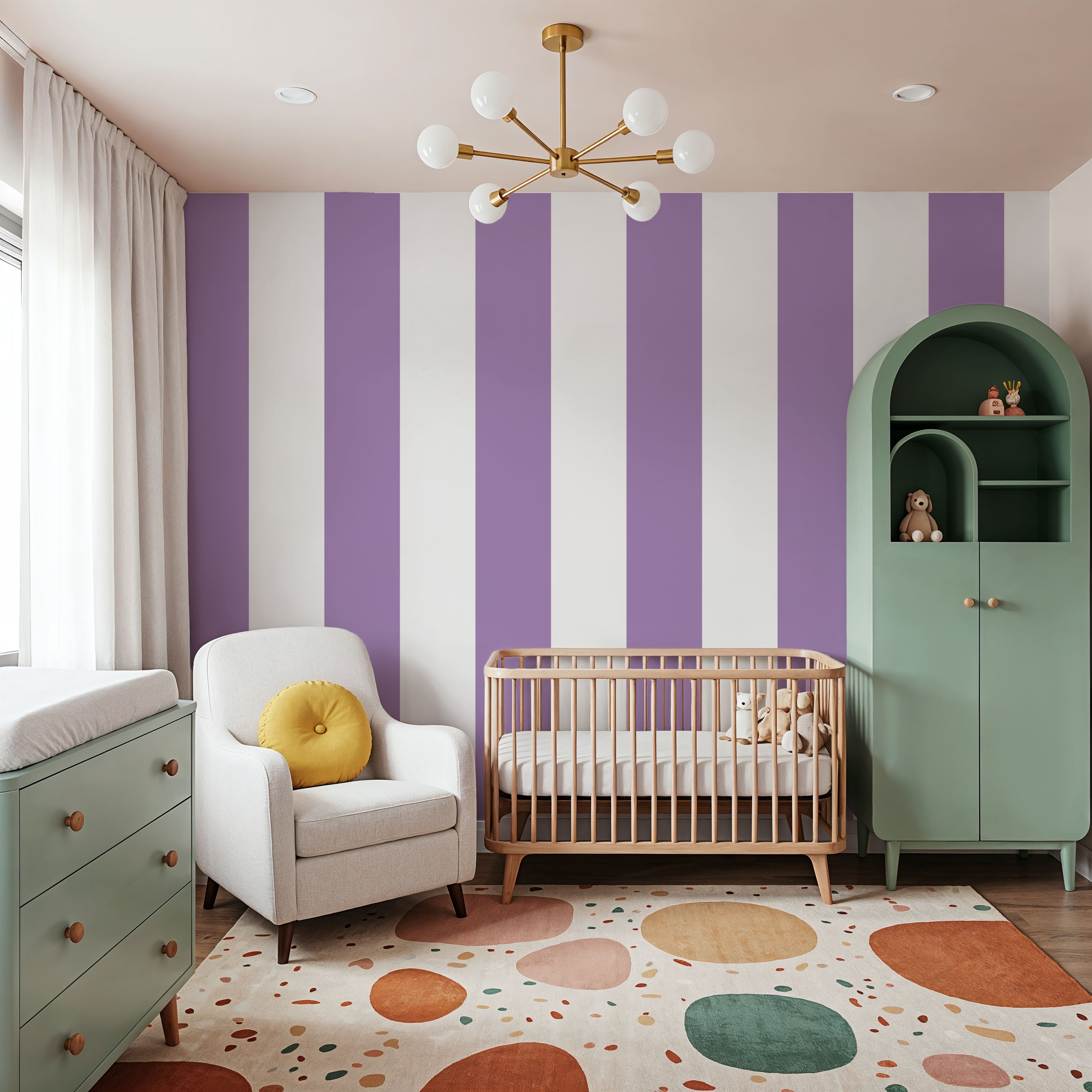 Circus Stripes, Purple