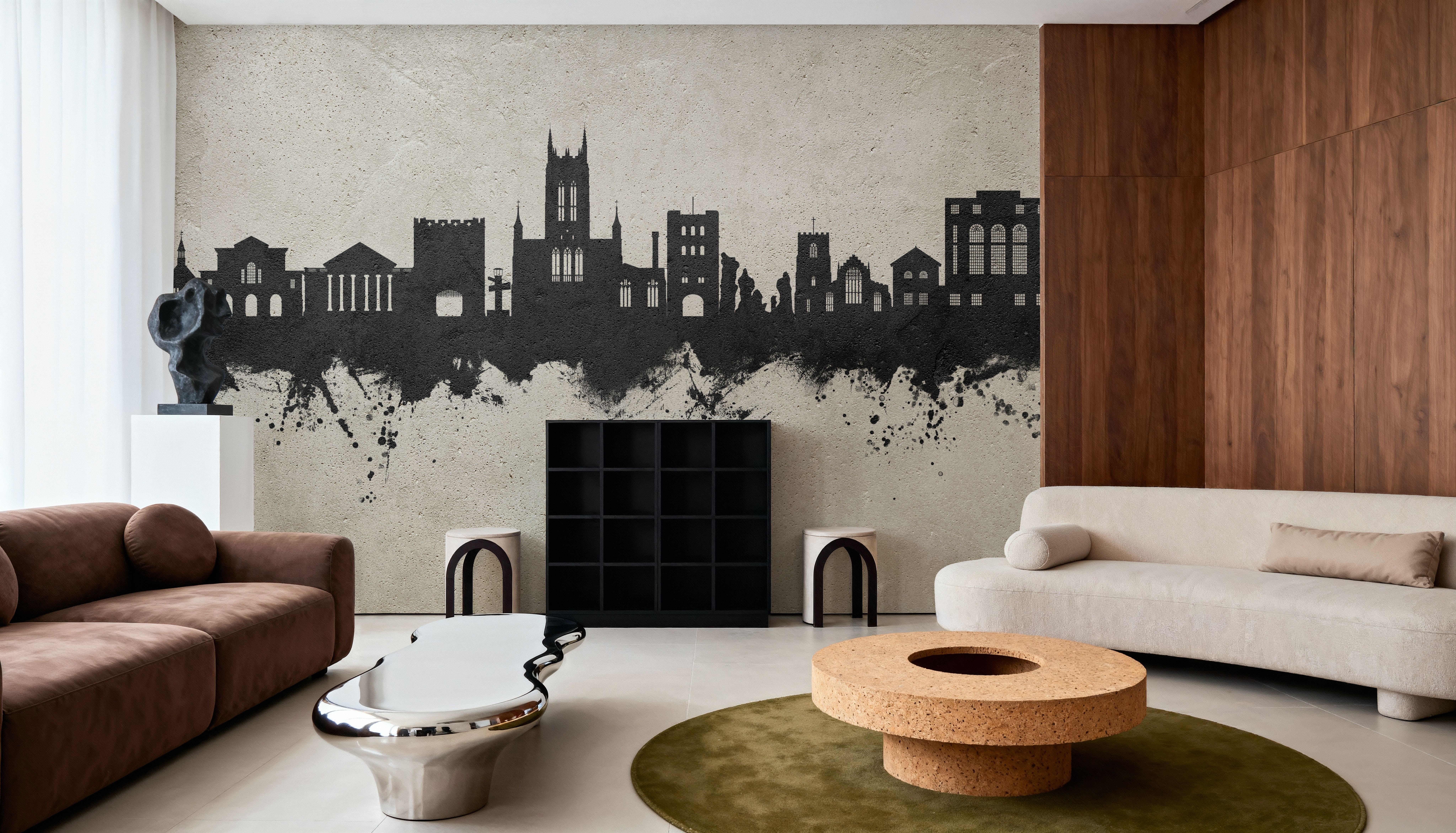 Bury St Edmunds England Skyline Concrete, Tapeten