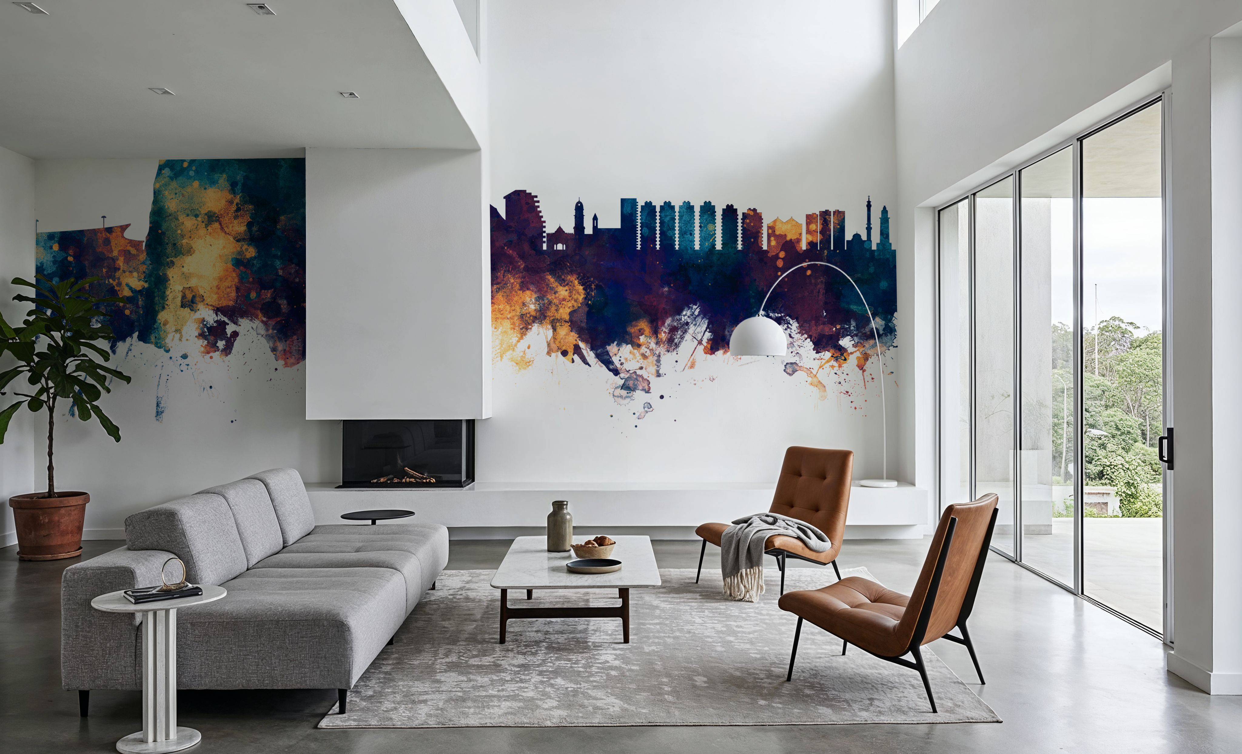 Gibraltar Skyline Blue & Bronze