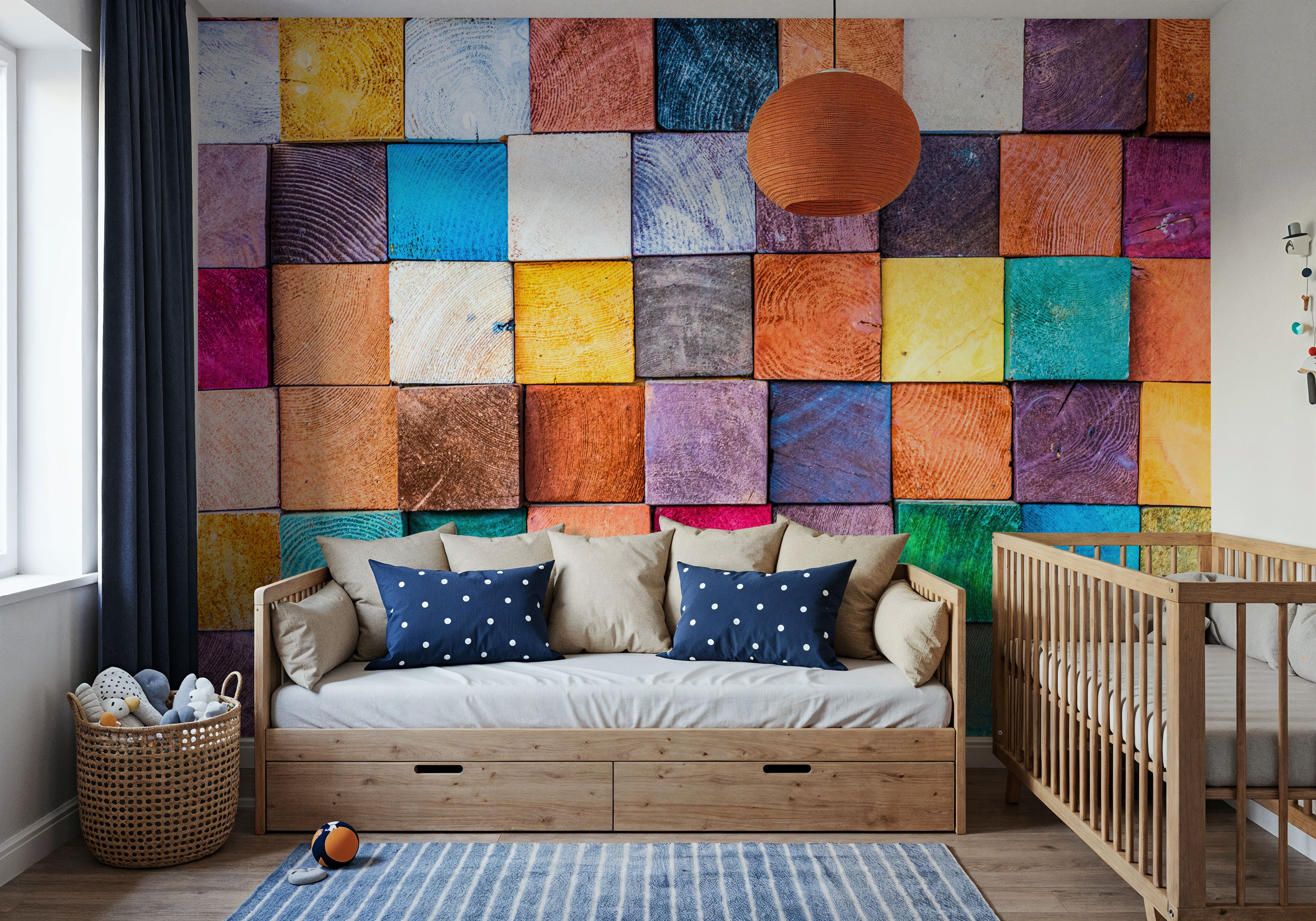Wooden Blocks, Wallpaper