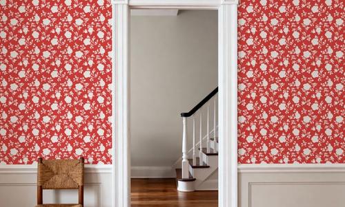 Country Flowery Red