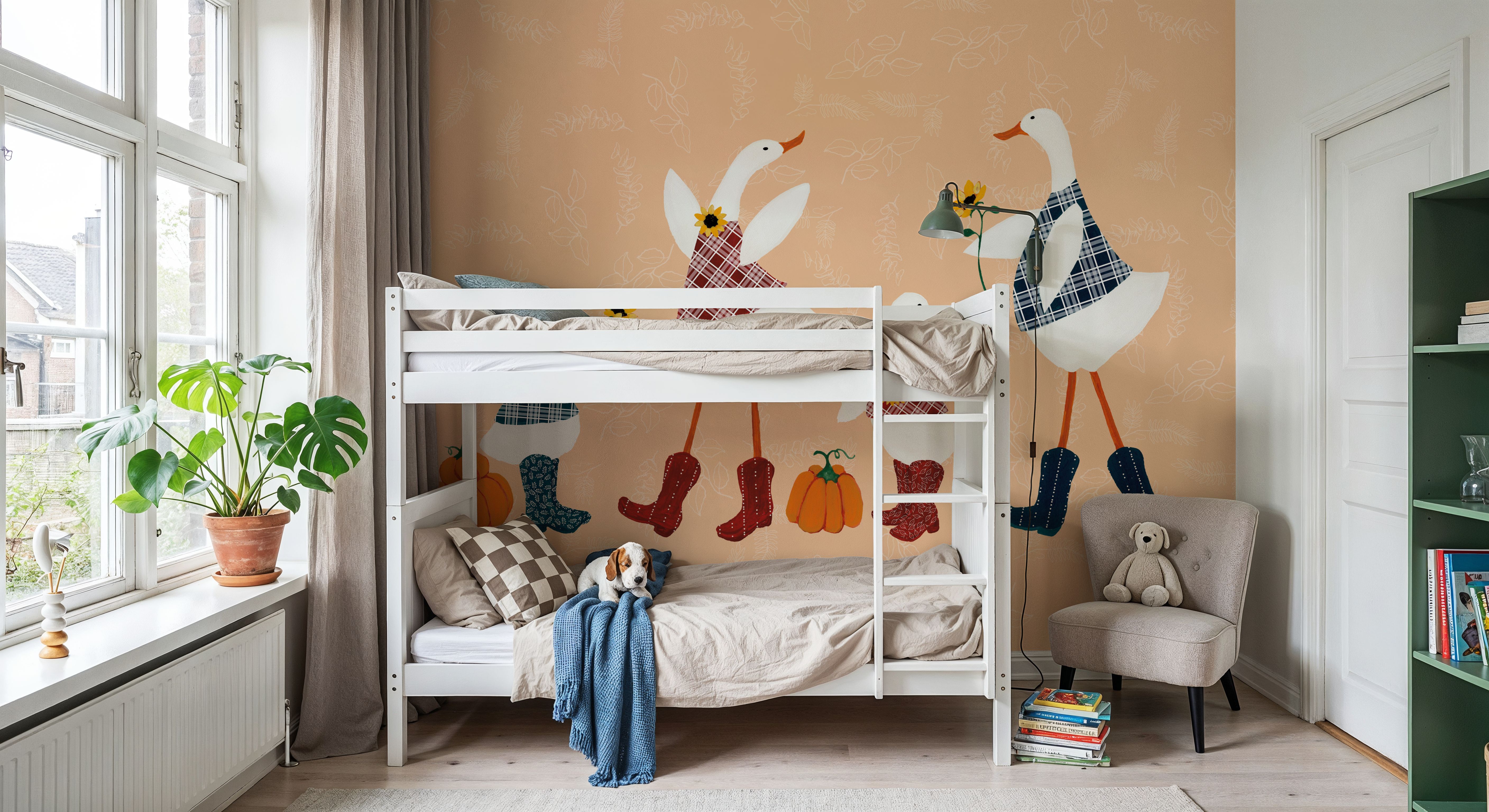 Ducks in the Pumpkin Patch I