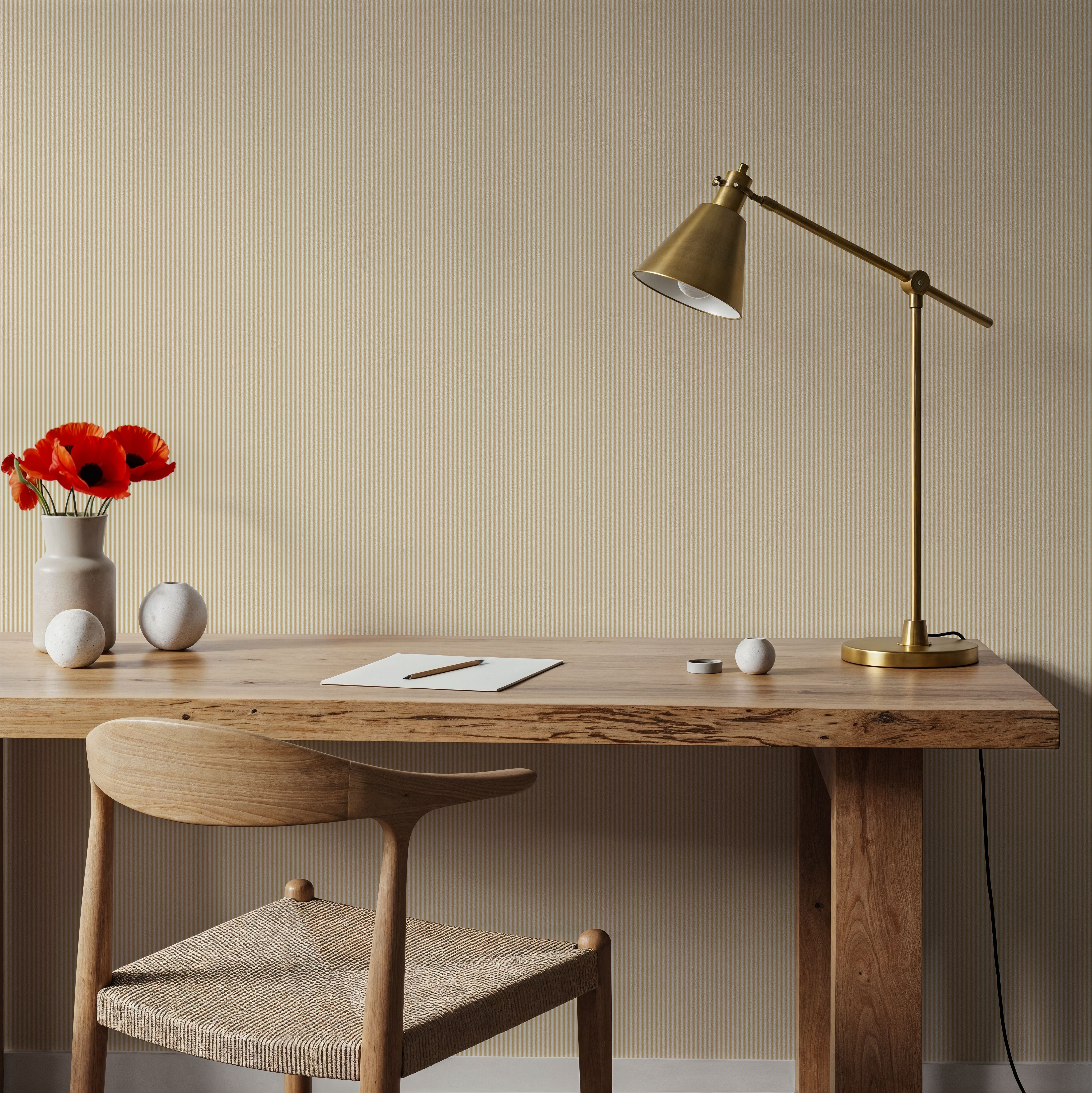 Erie Petite, Mustard, Wallpaper