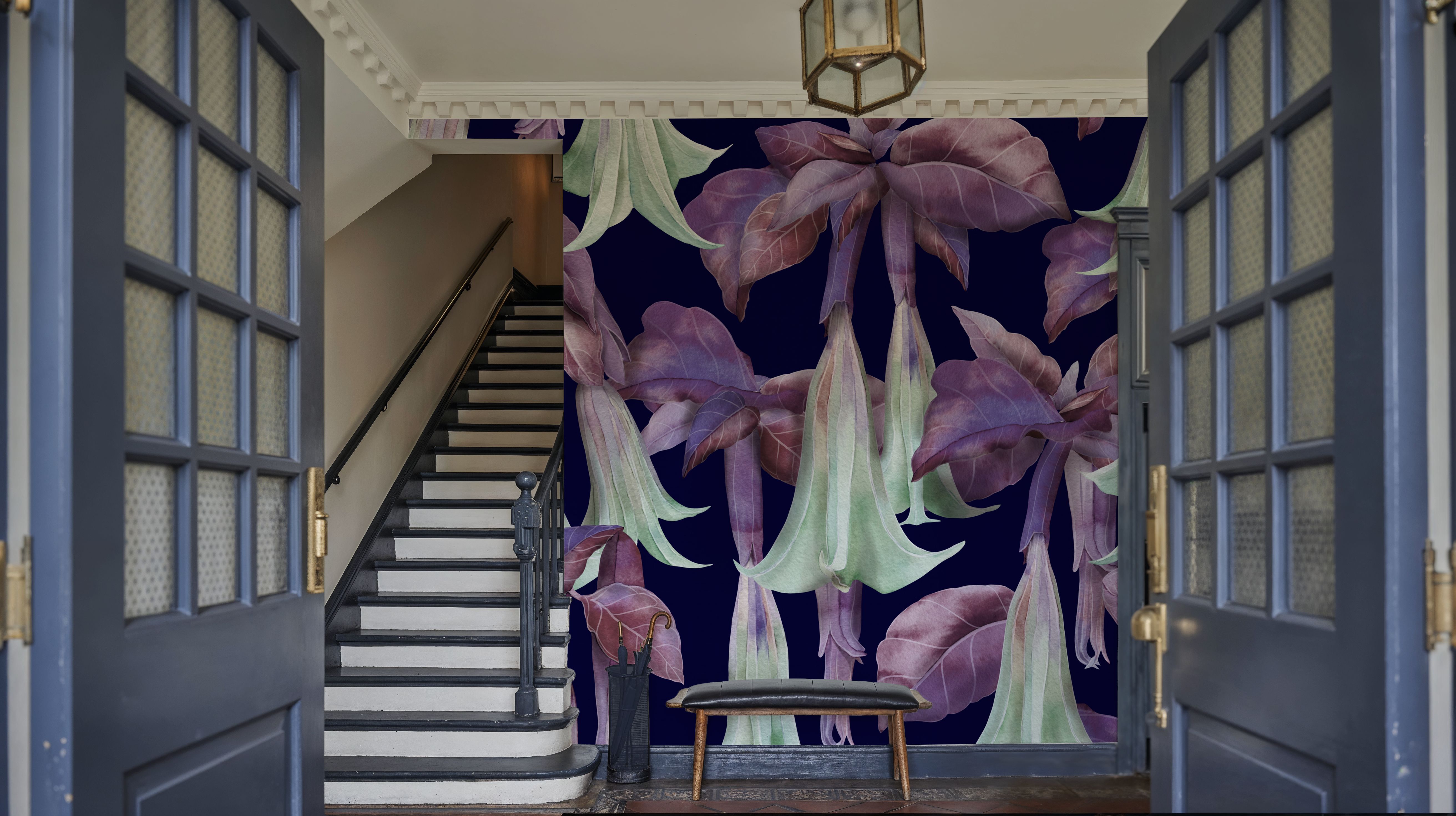 Purple Trumpet Bloom