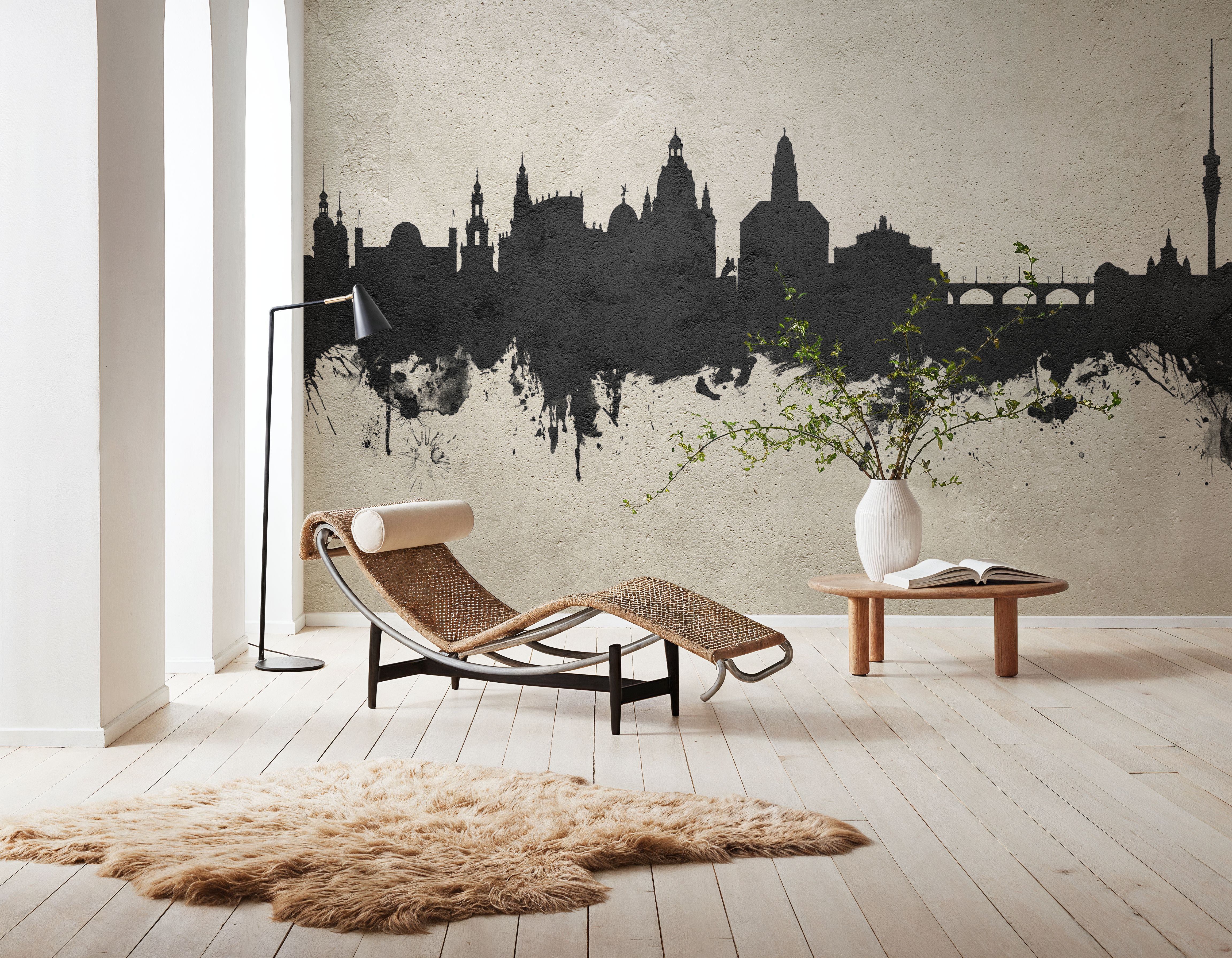 Dresden Germany Skyline Concrete