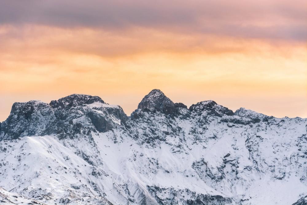 Snowy Mountain Ridge