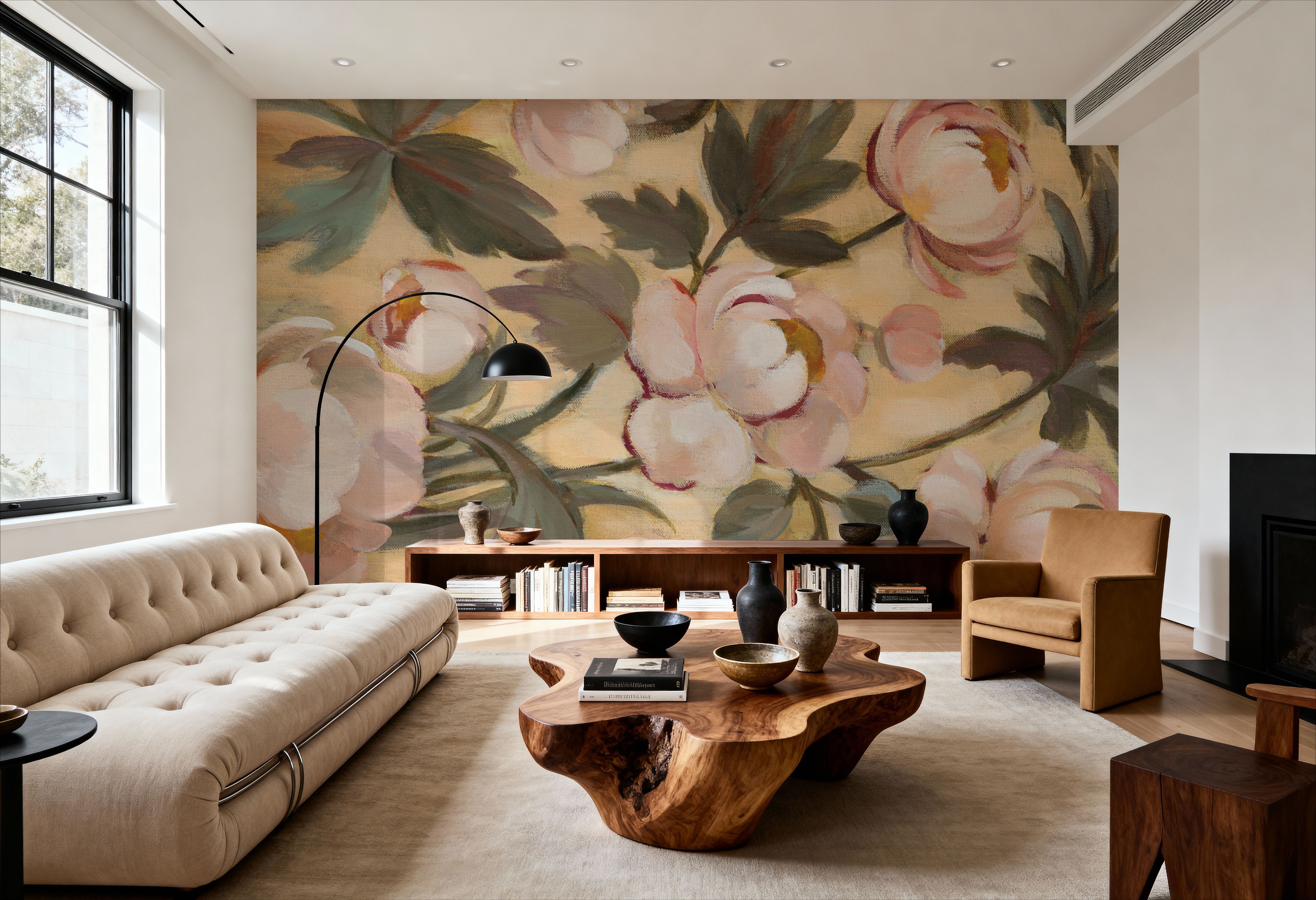 Garden Peonies II, Carte da parati