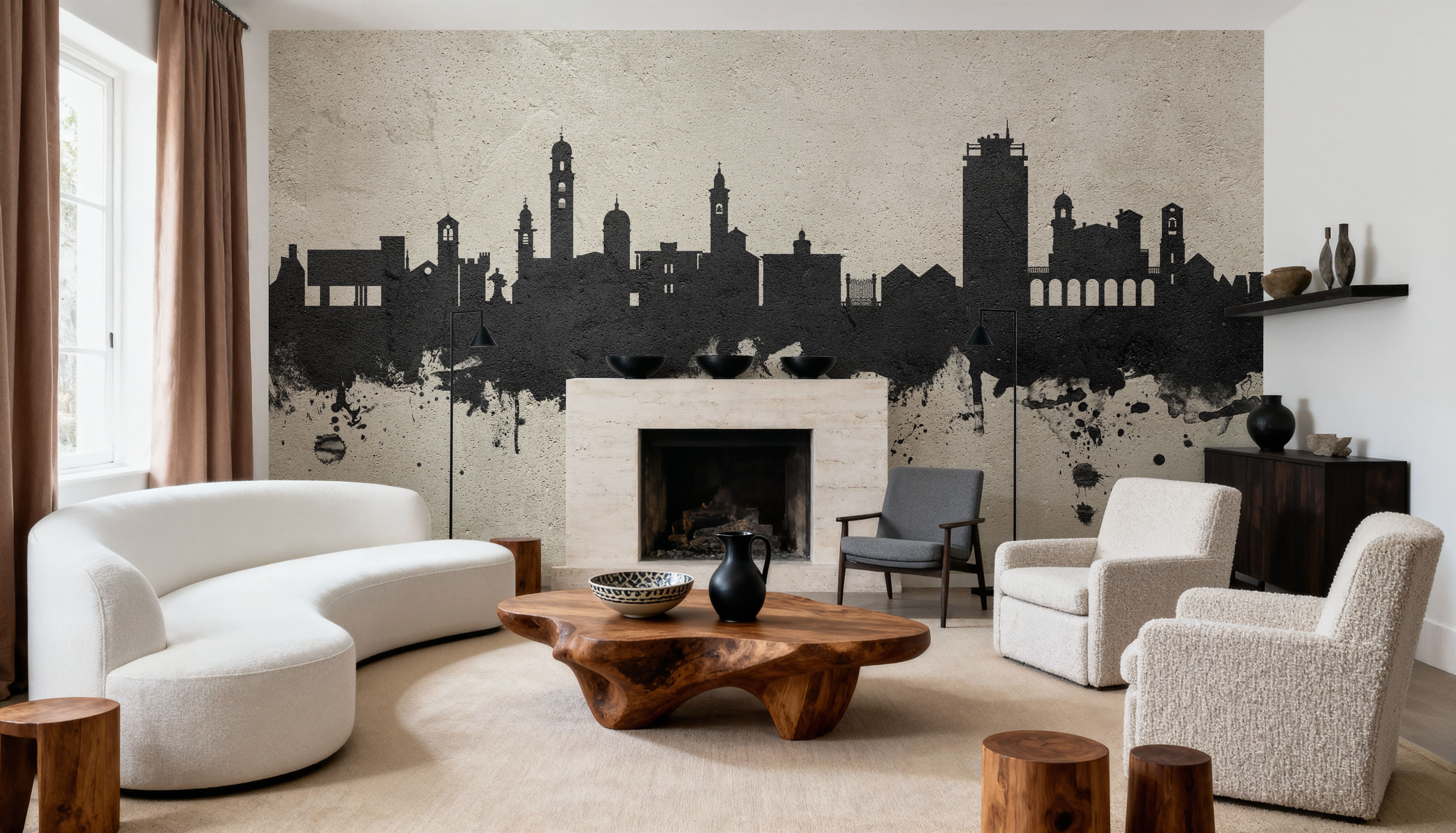 Lugano Switzerland Skyline Concrete