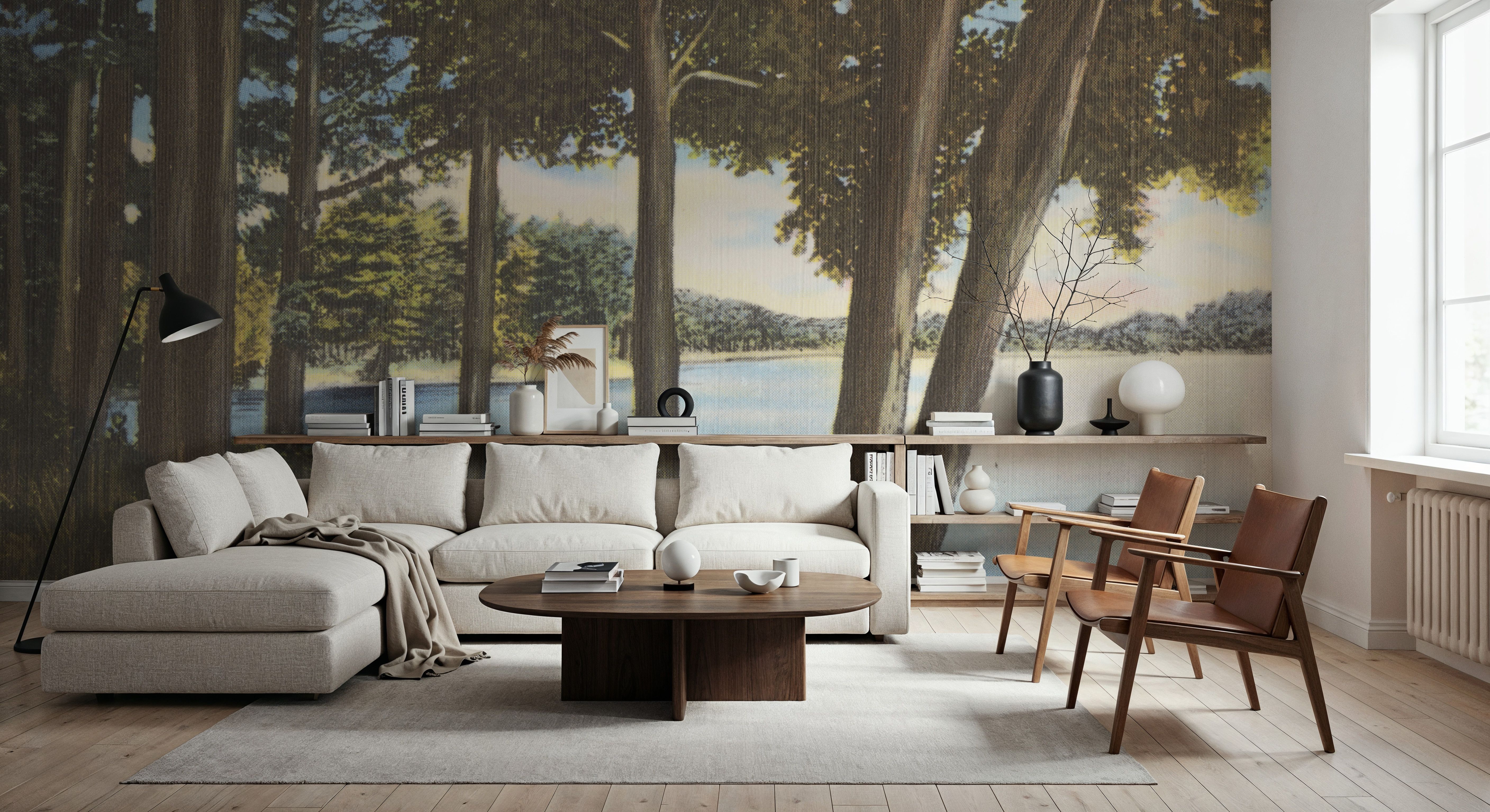 Take a Hike - Screenprint Postcard, Wallpaper