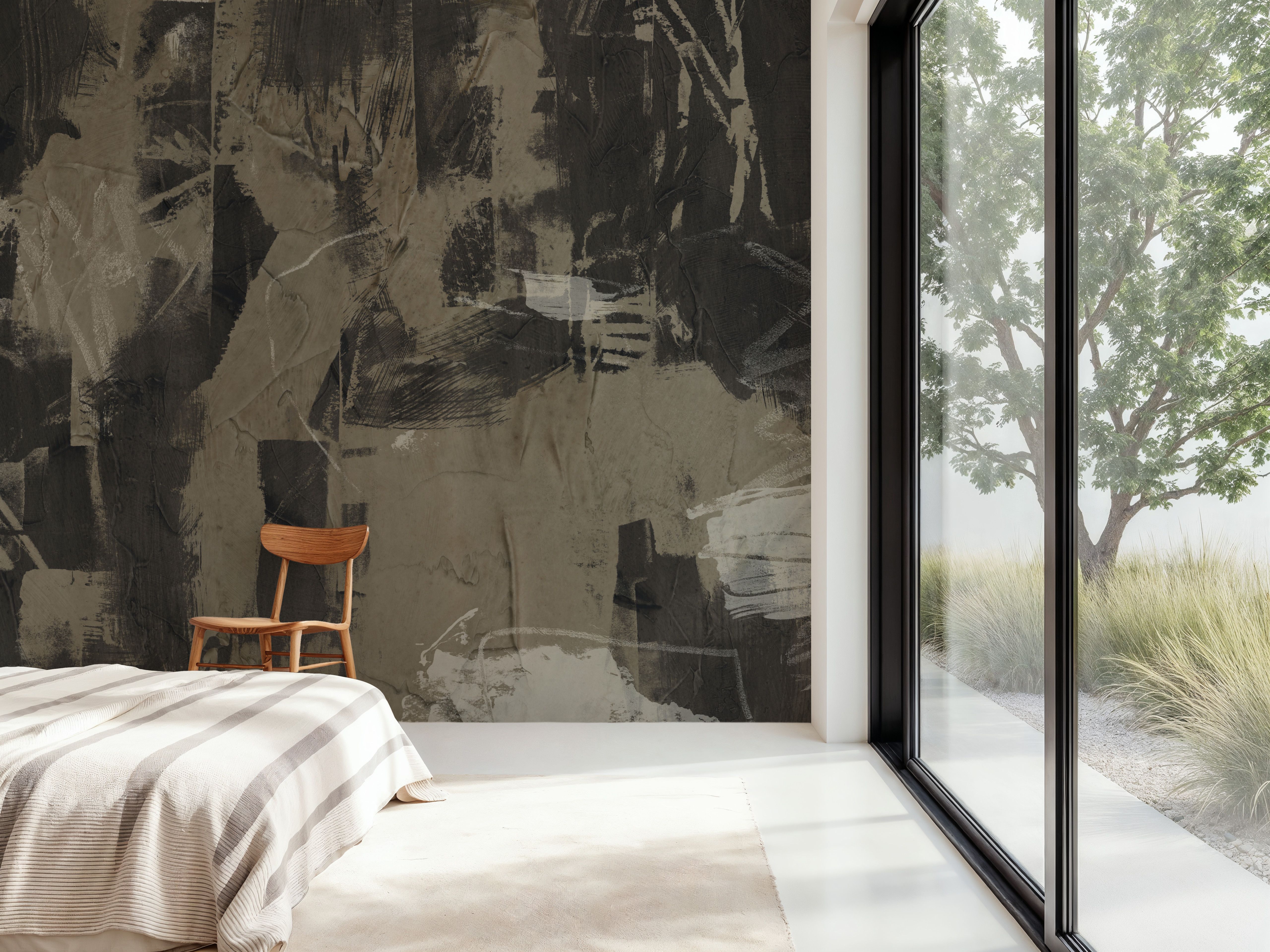Plaster and Ebony I