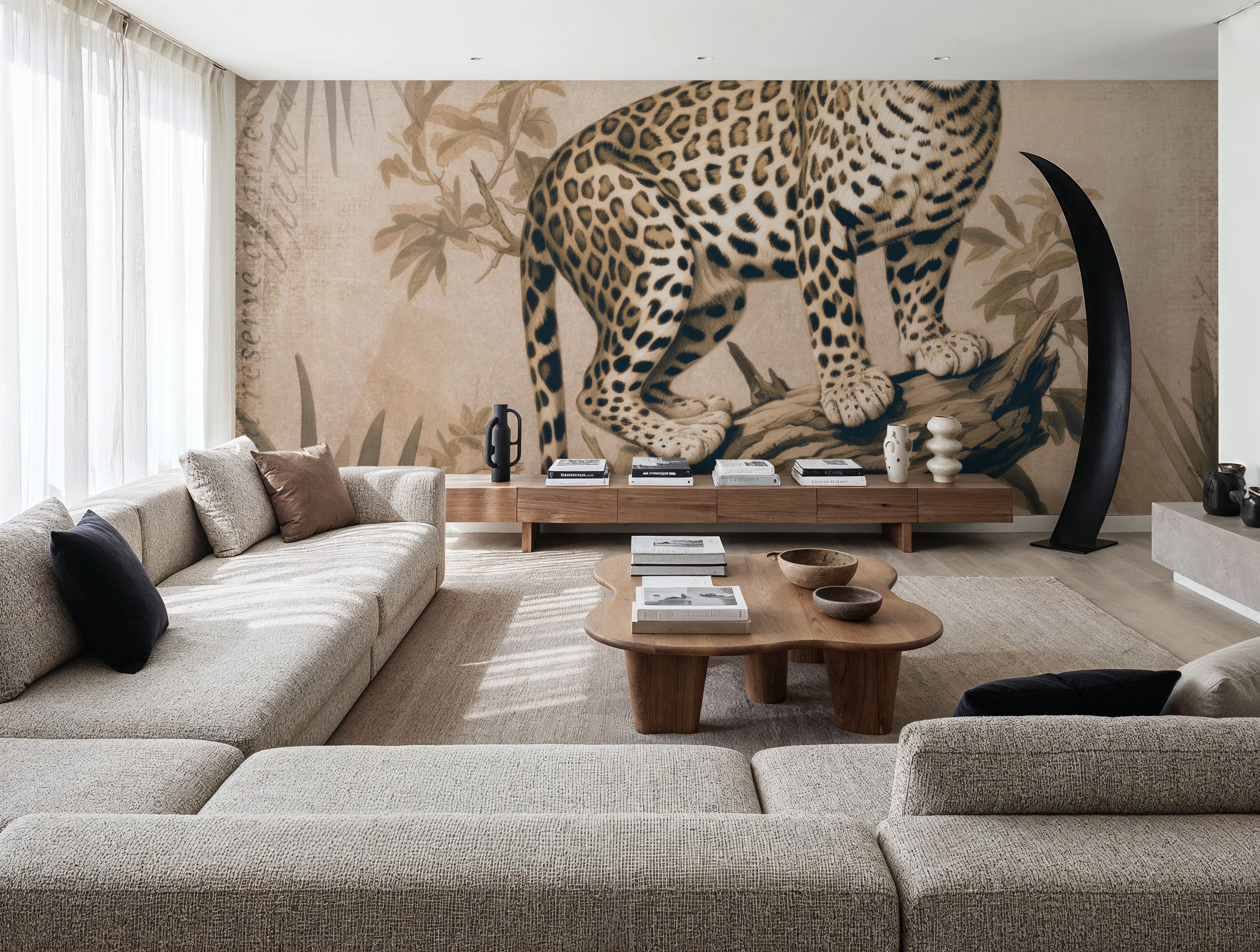 Cheetahs Exotic Jungle Monochrome