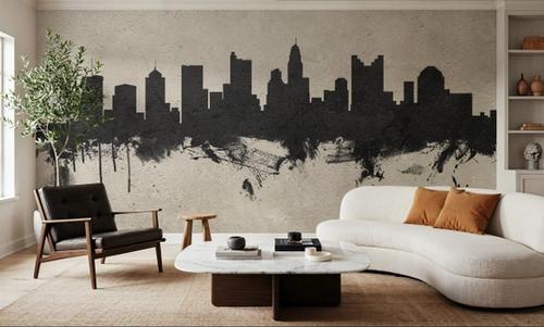 Columbus Ohio Skyline Concrete