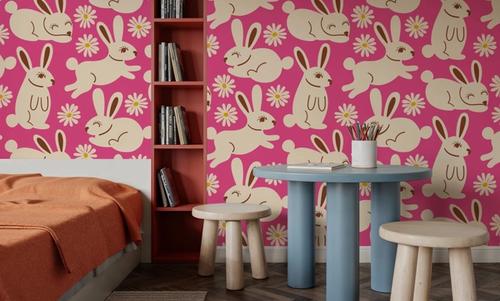 Blissful Bunnies, Neon Pink