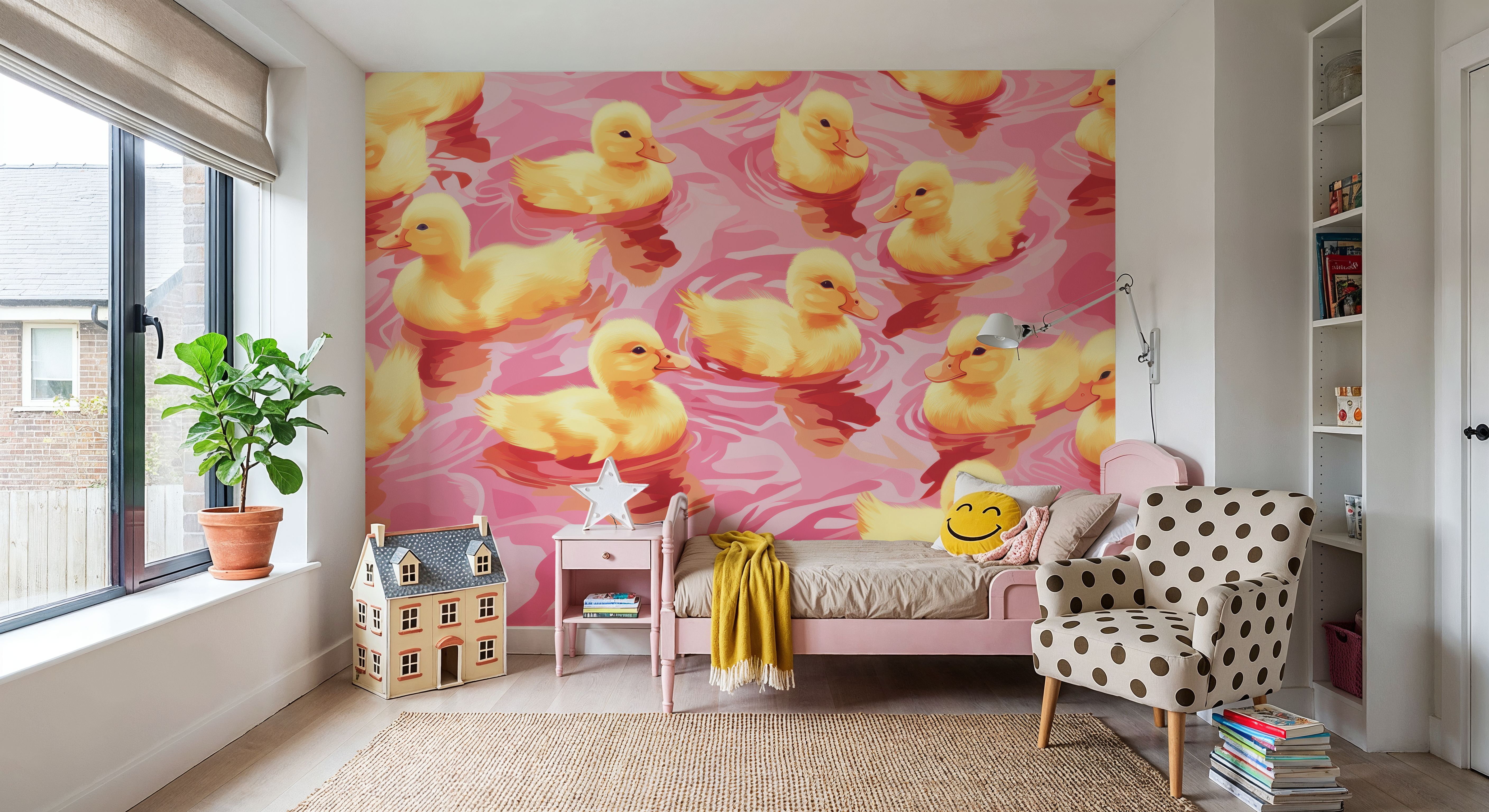 Cutesy Ducklings, Behang