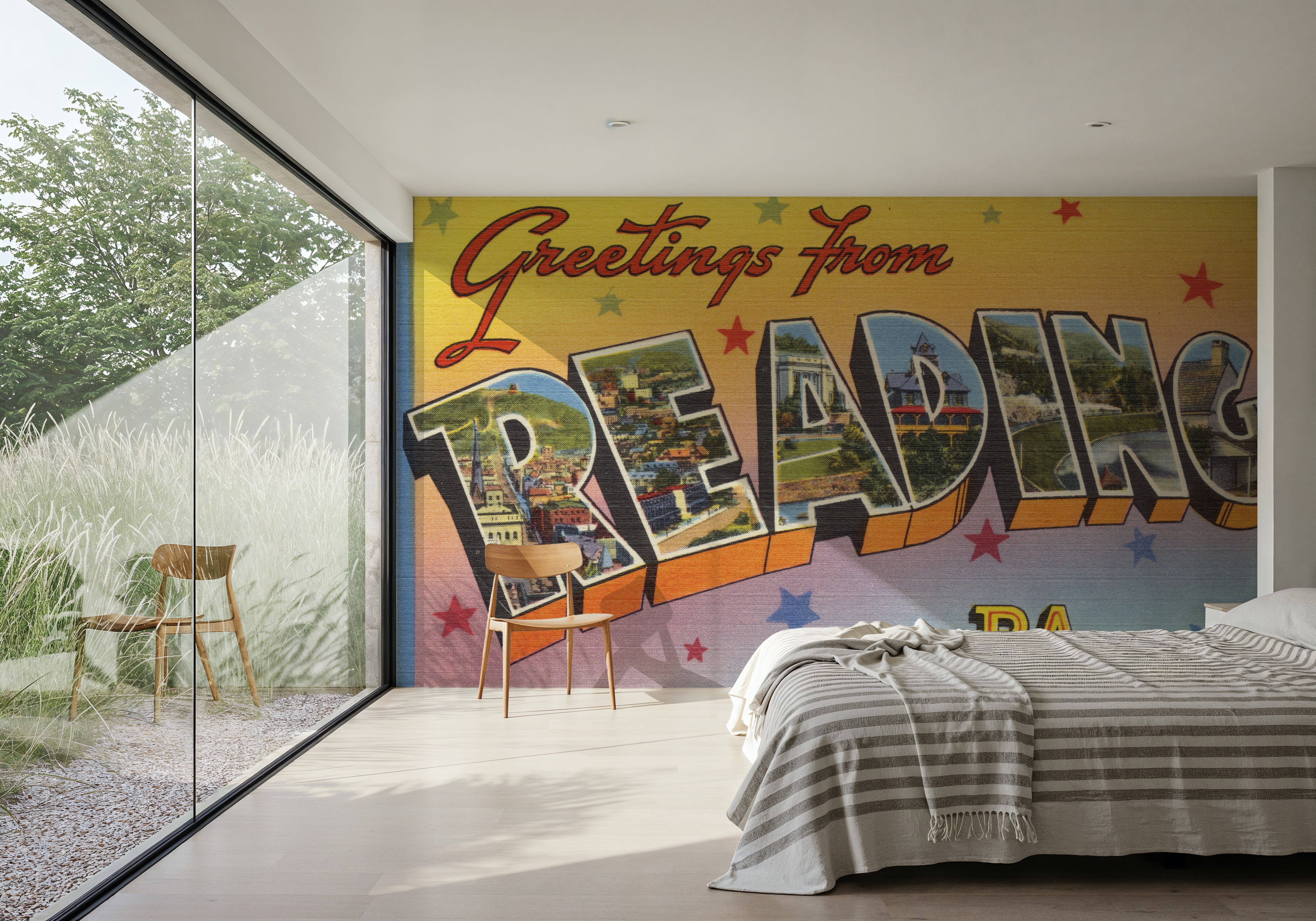 Greetings from Reading - Screenprint Postcard