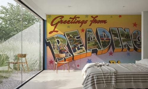 Greetings from Reading - Screenprint Postcard