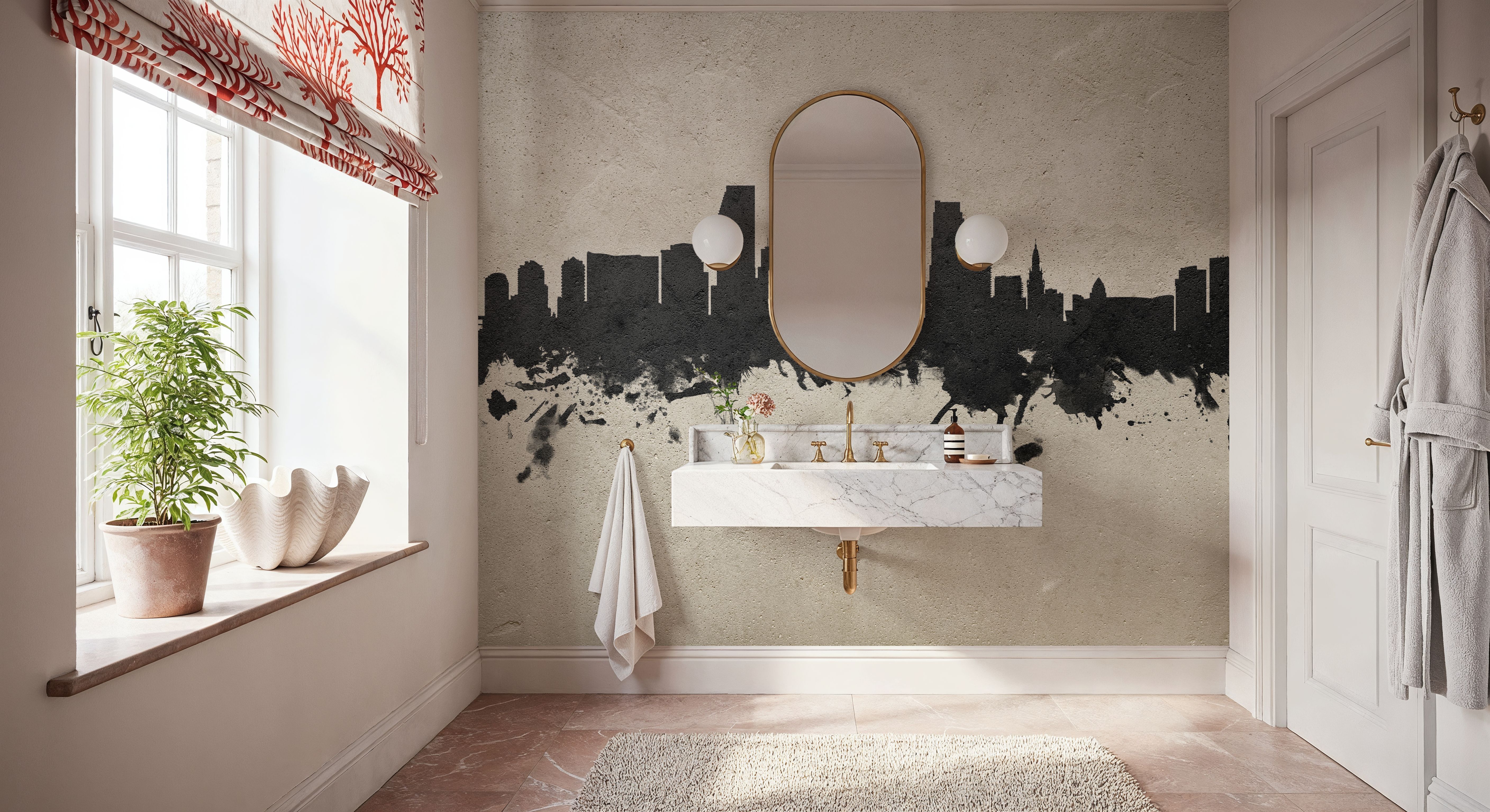 Miami Florida Skyline Concrete, Wallpaper