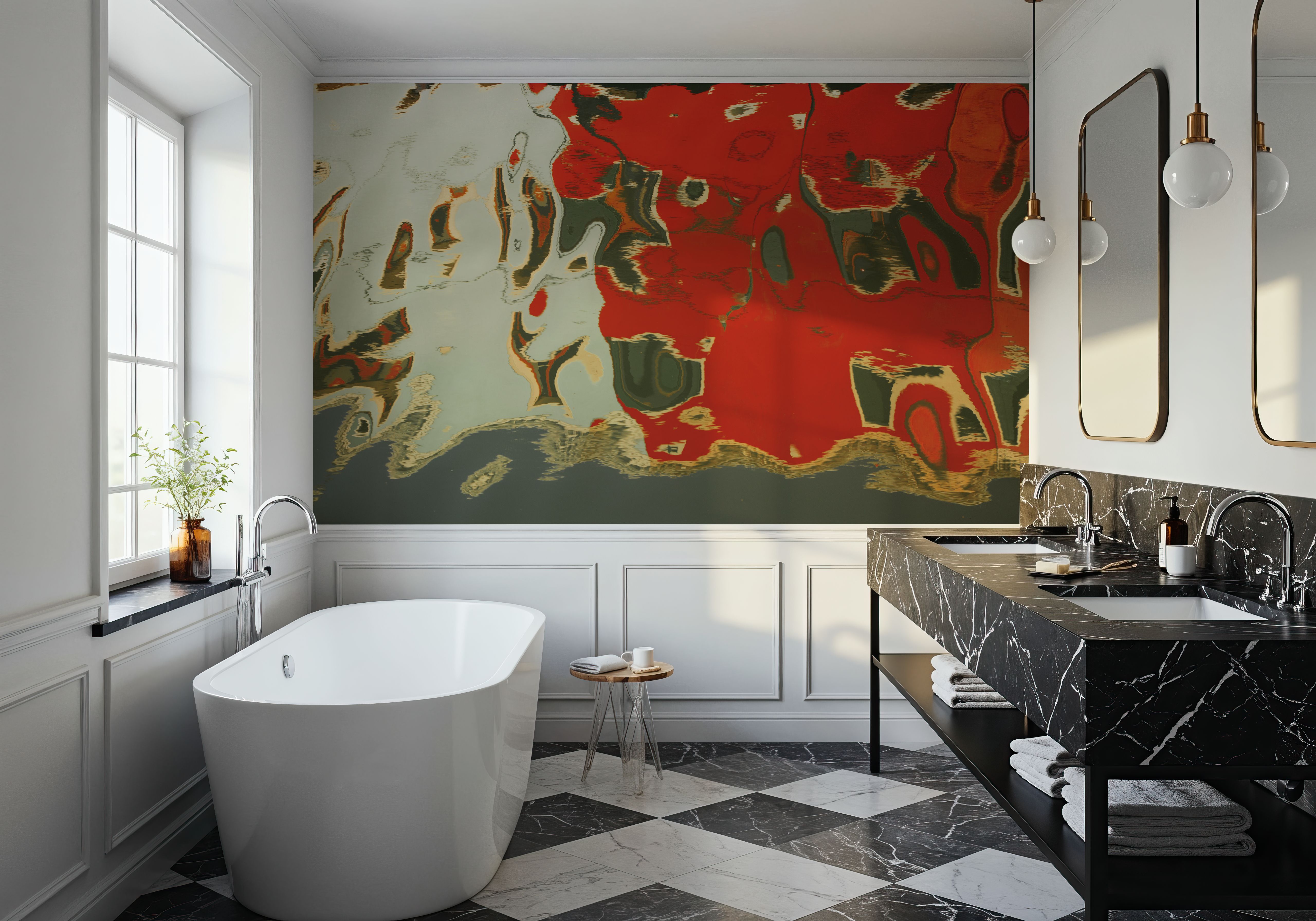 Reflections of Burano V, Wallpaper