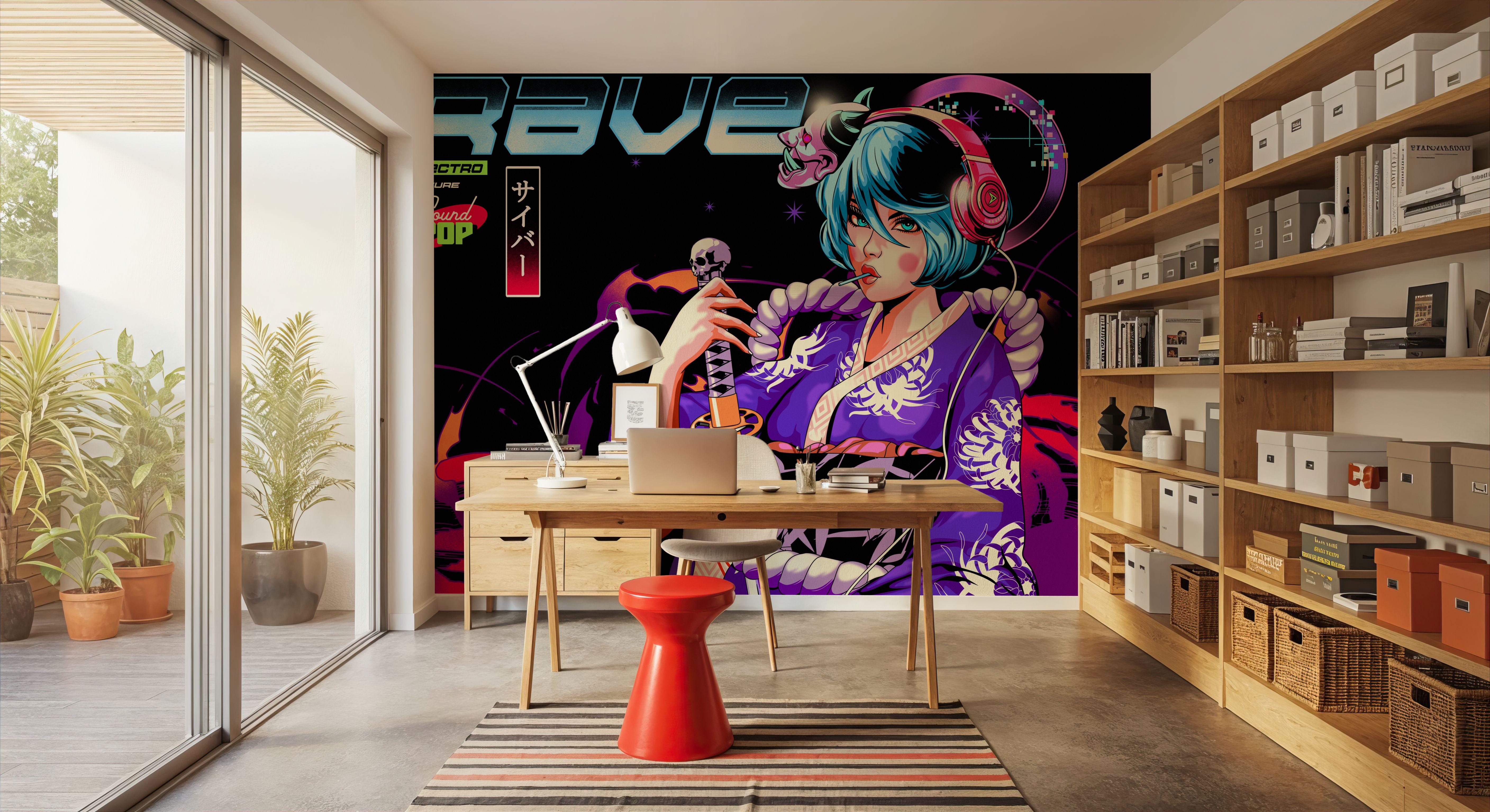 Rave Geisha, Wallpaper