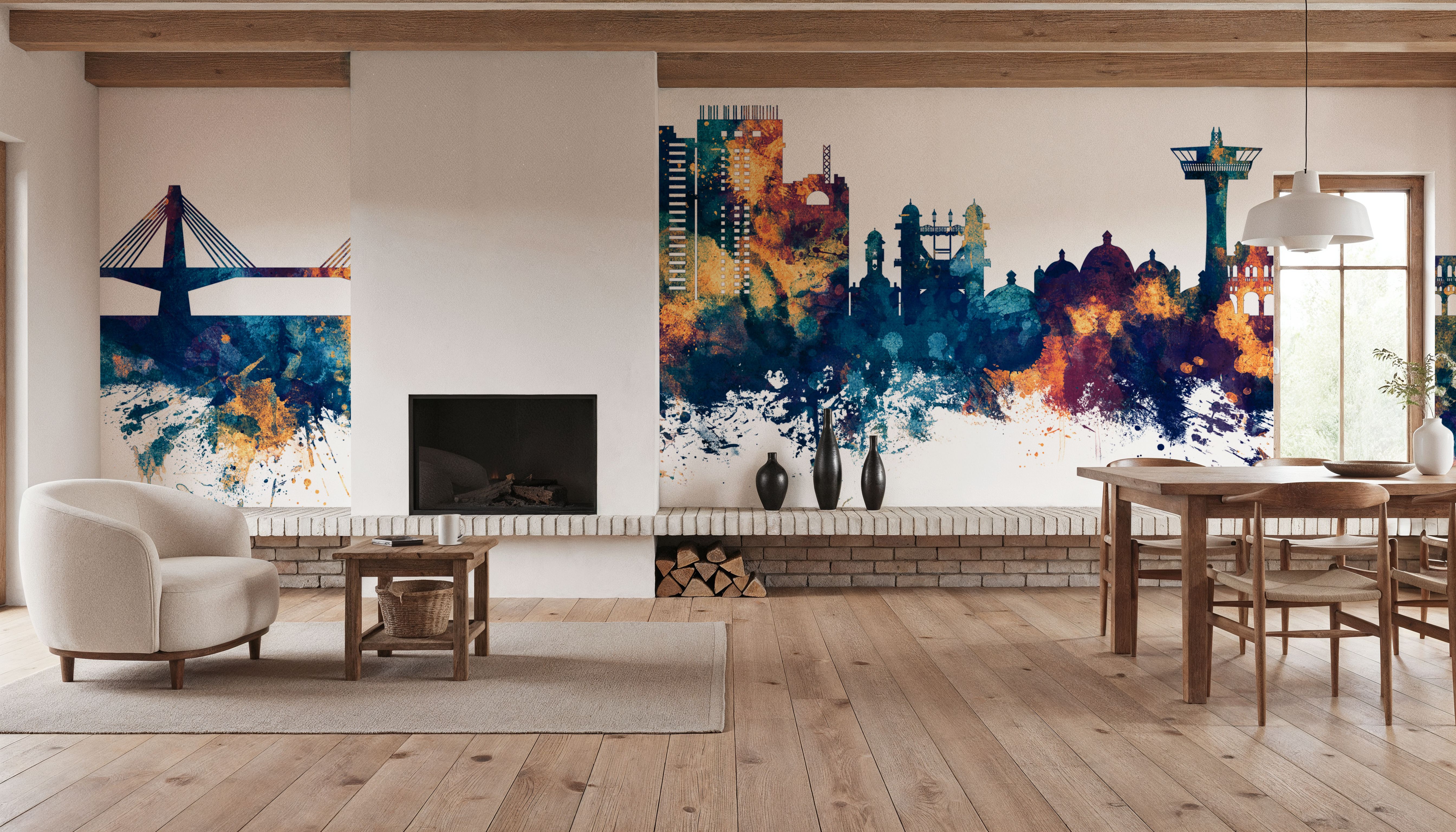 Chattogram Bangladesh Skyline Blue & Bronze