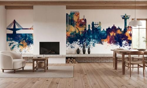 Chattogram Bangladesh Skyline Blue & Bronze