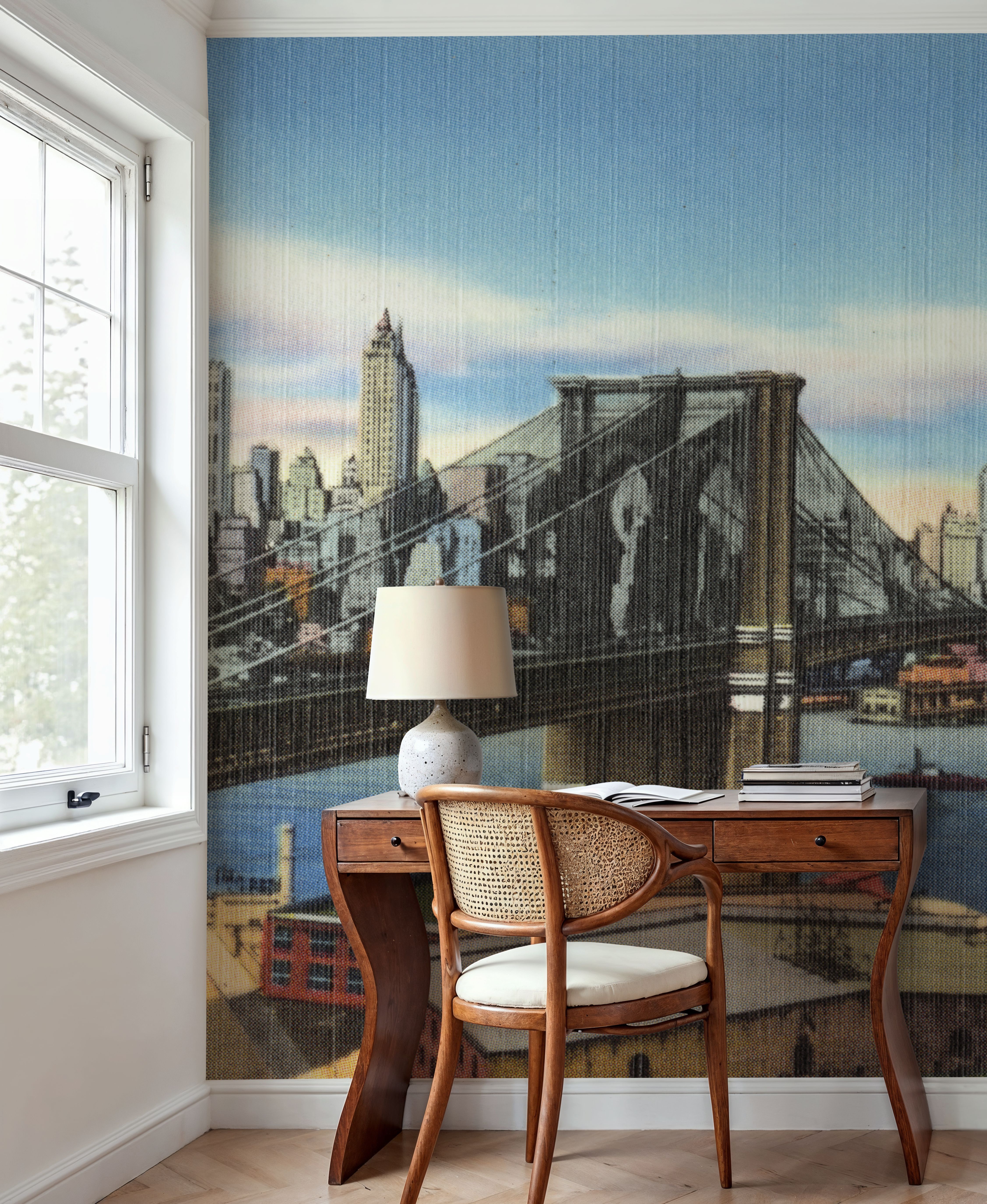 Greetings from Brooklyn Bridge - Screenprint Postcard