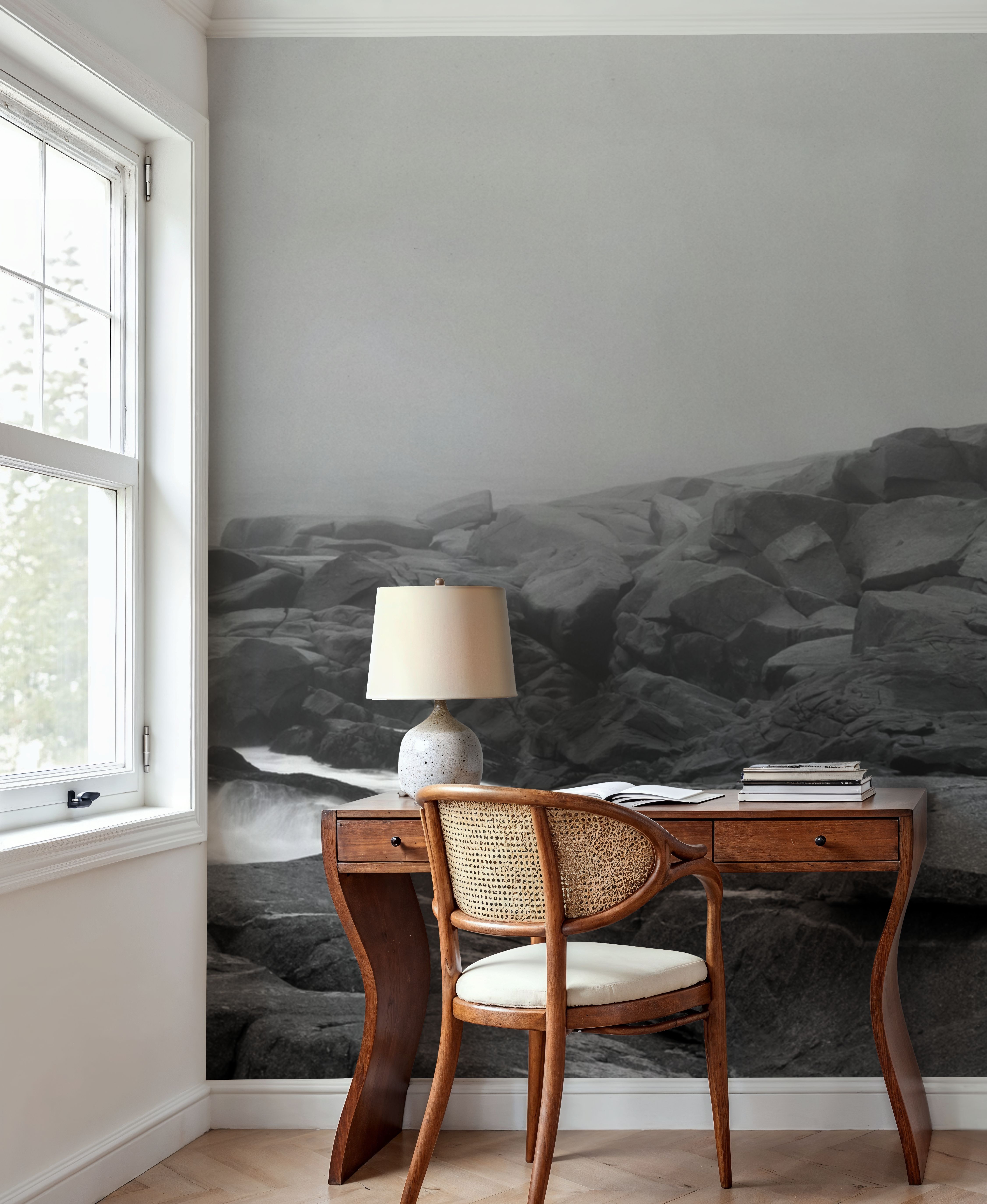 Peggy's Cove Lighthouse BW