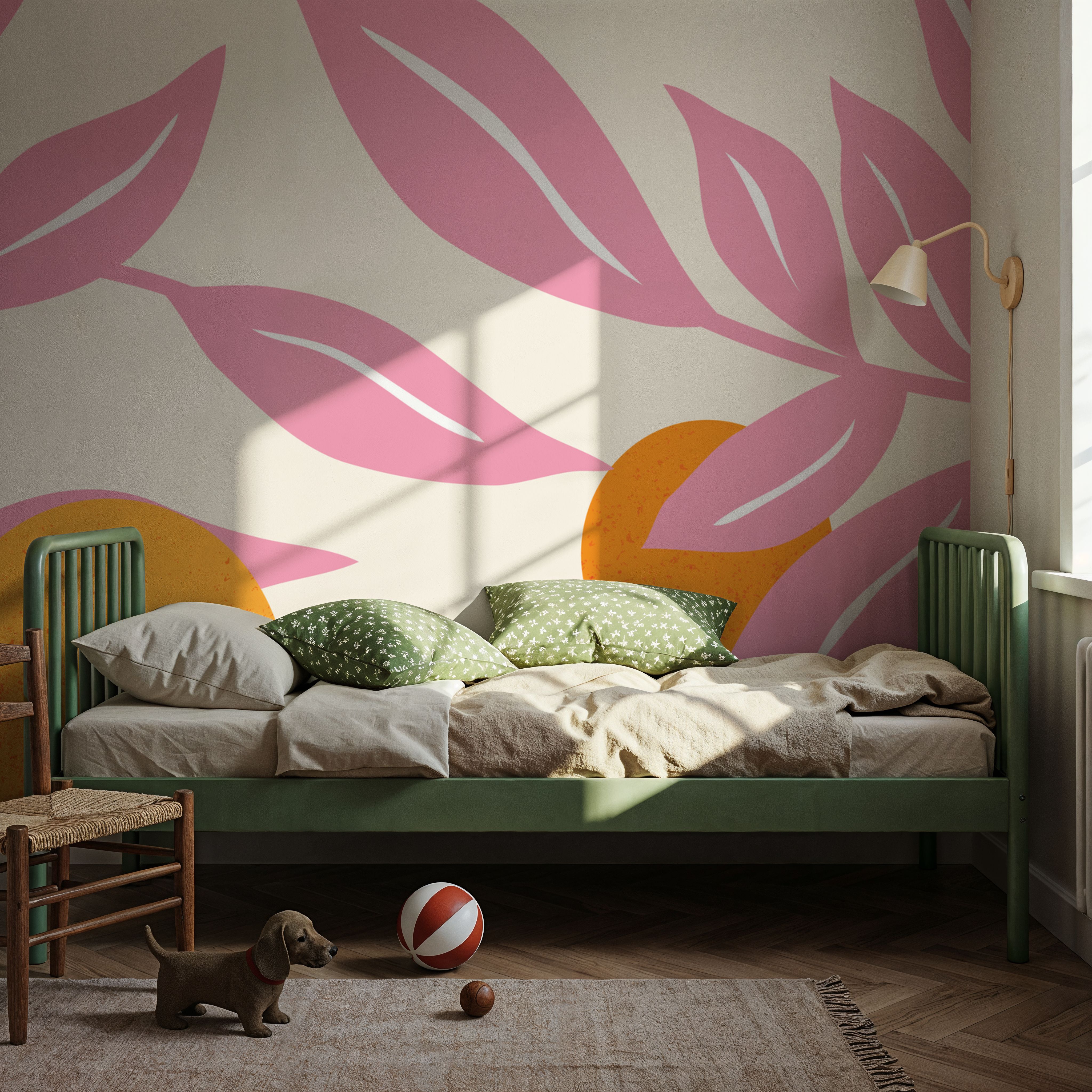 Stylized Flowers in Pink