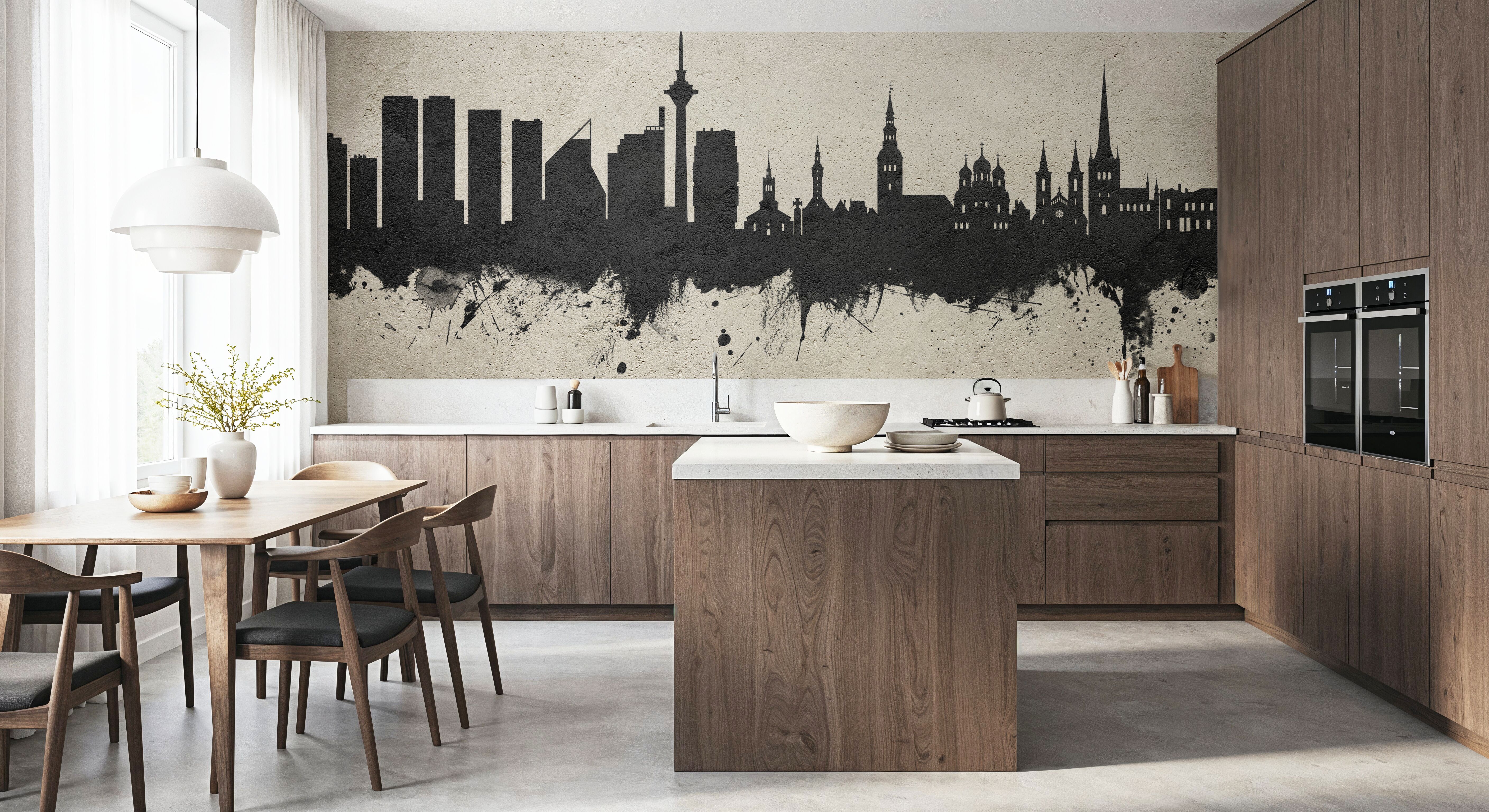 Tallinn Estonia Skyline Concrete