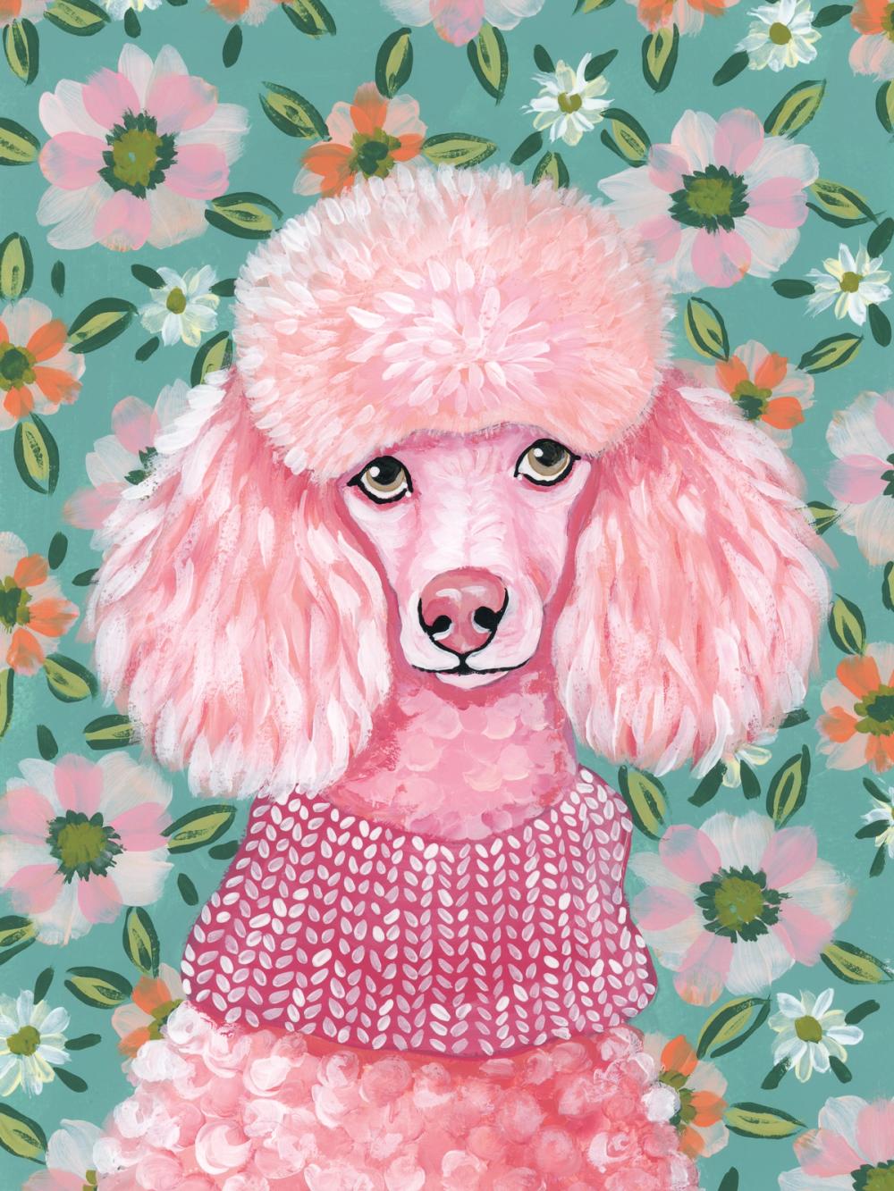 Poodle in Pink