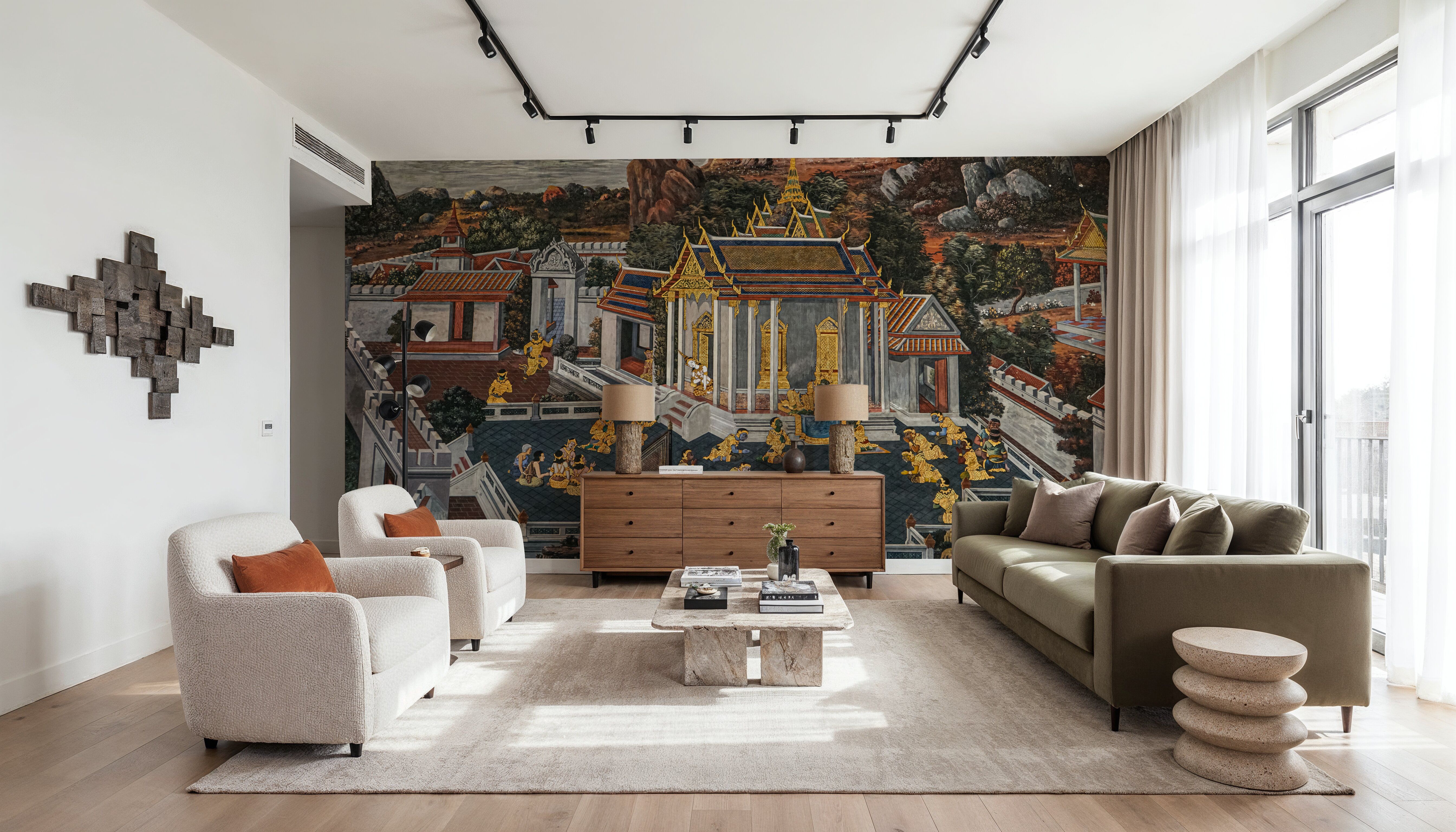 Ramayama, Thai Painting, Wallpaper