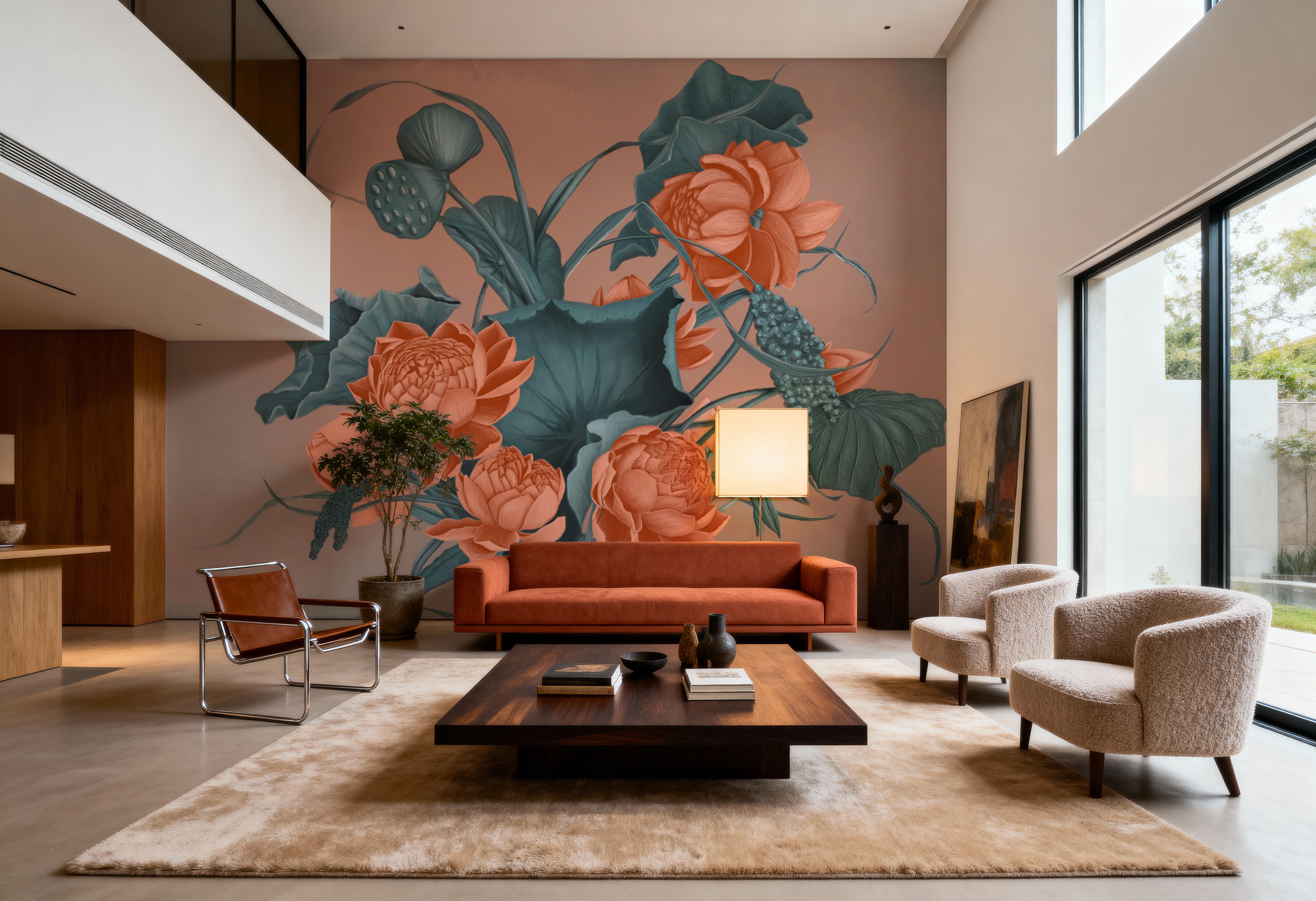 Humble Blooms - Peach and Teal