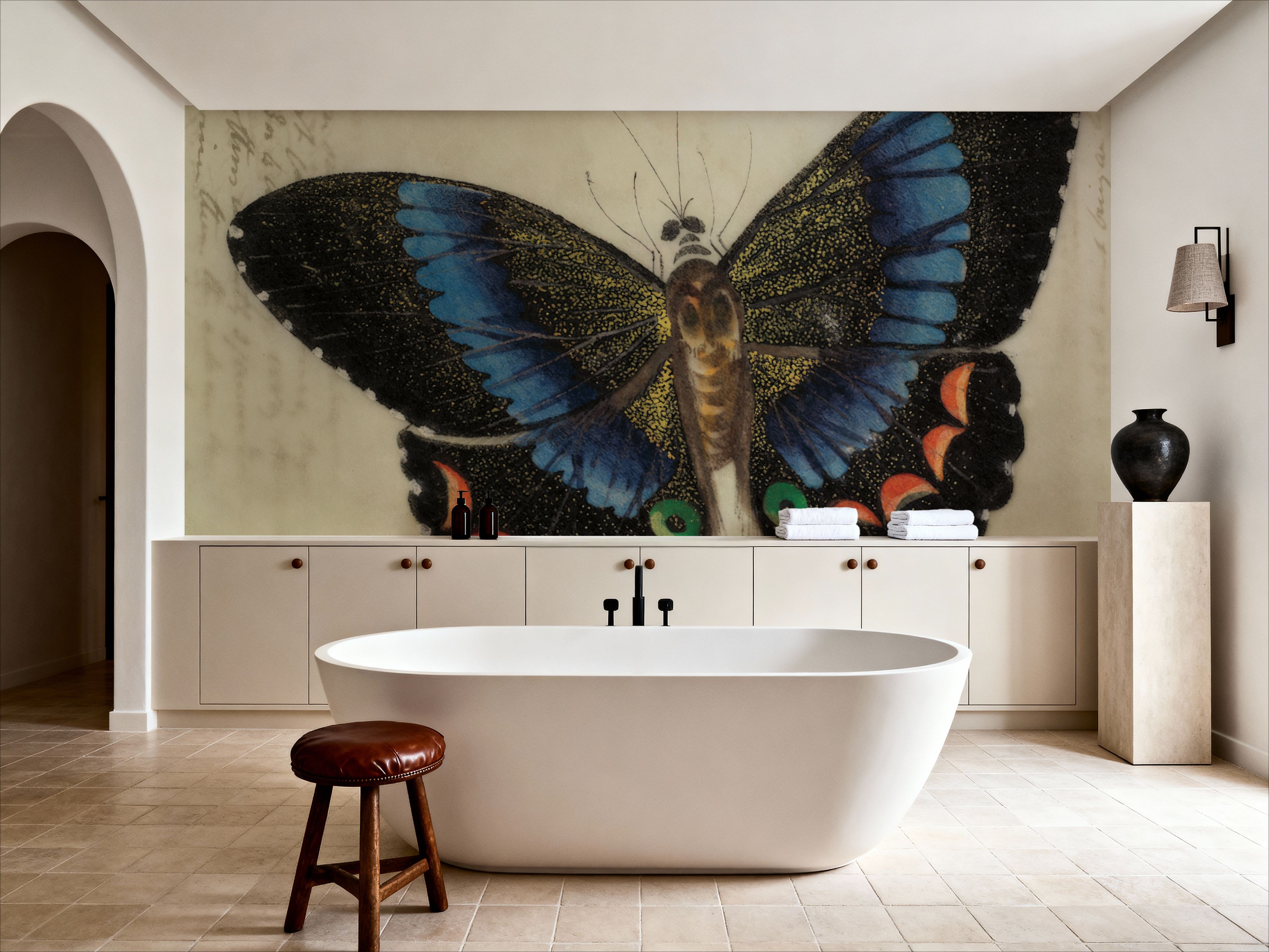 Vintage Blue Butterfly
