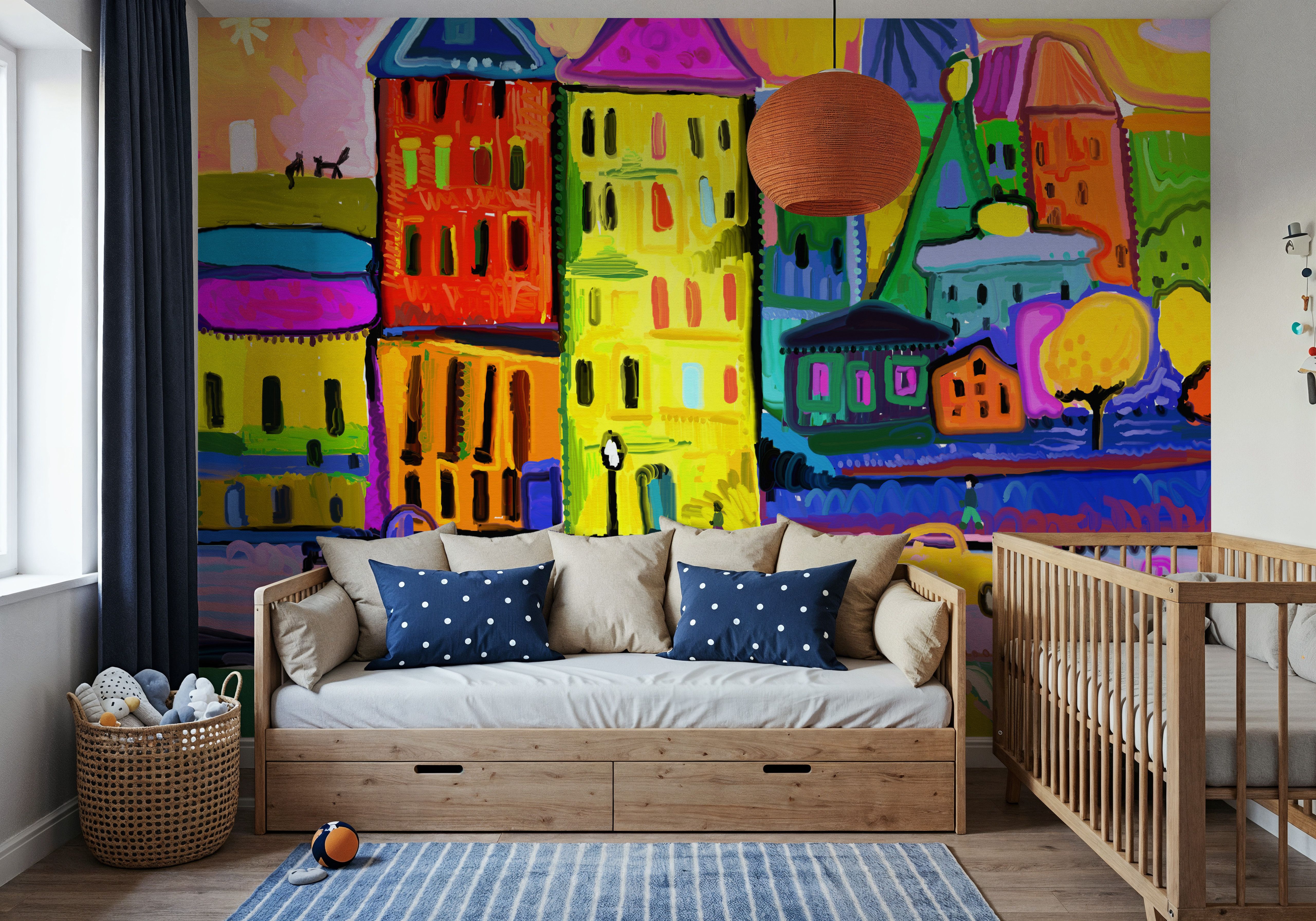 Home Sweet Home wallpaper mural 100% PVC-free and non-toxic