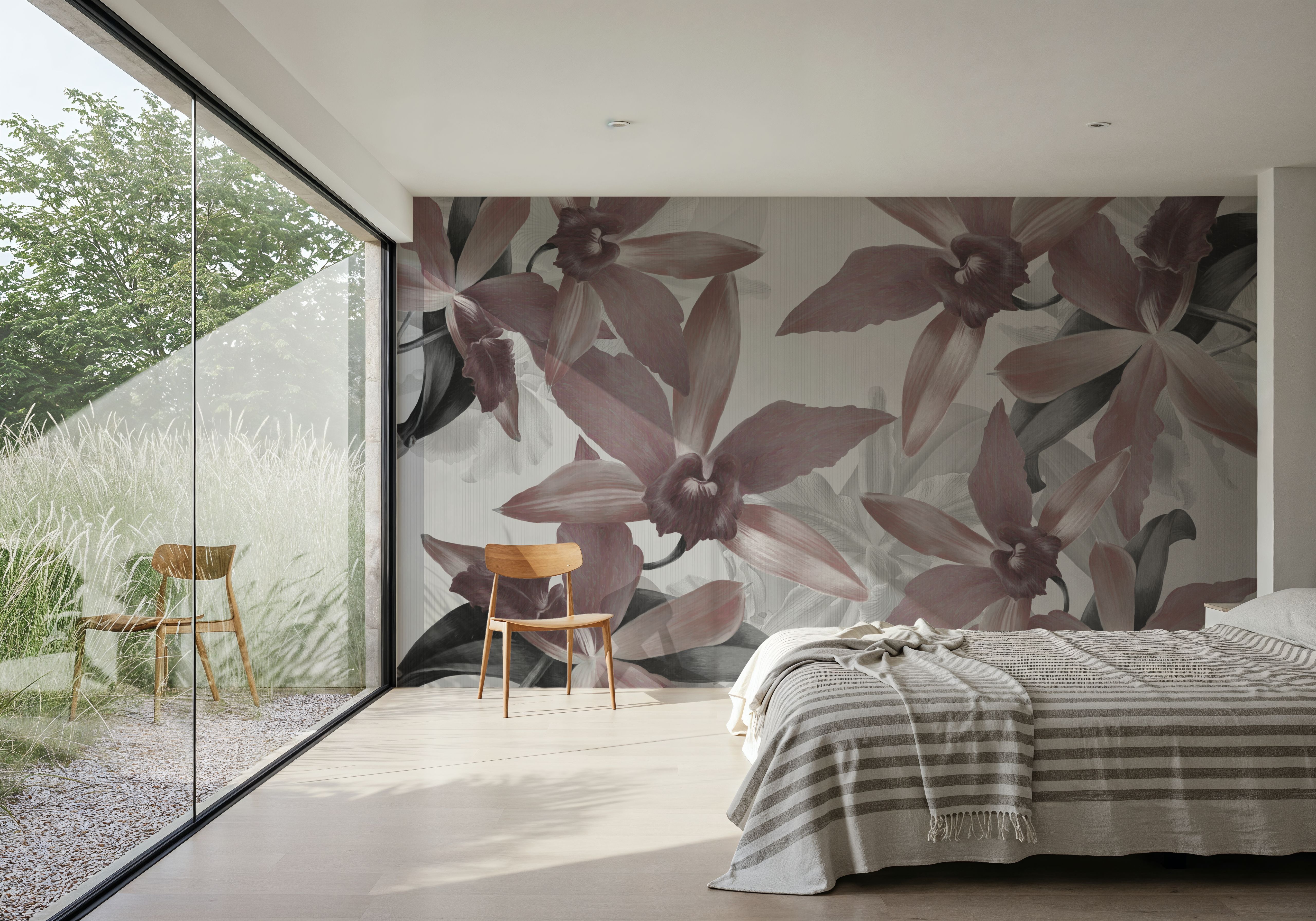 Big Orchids Sepia Light