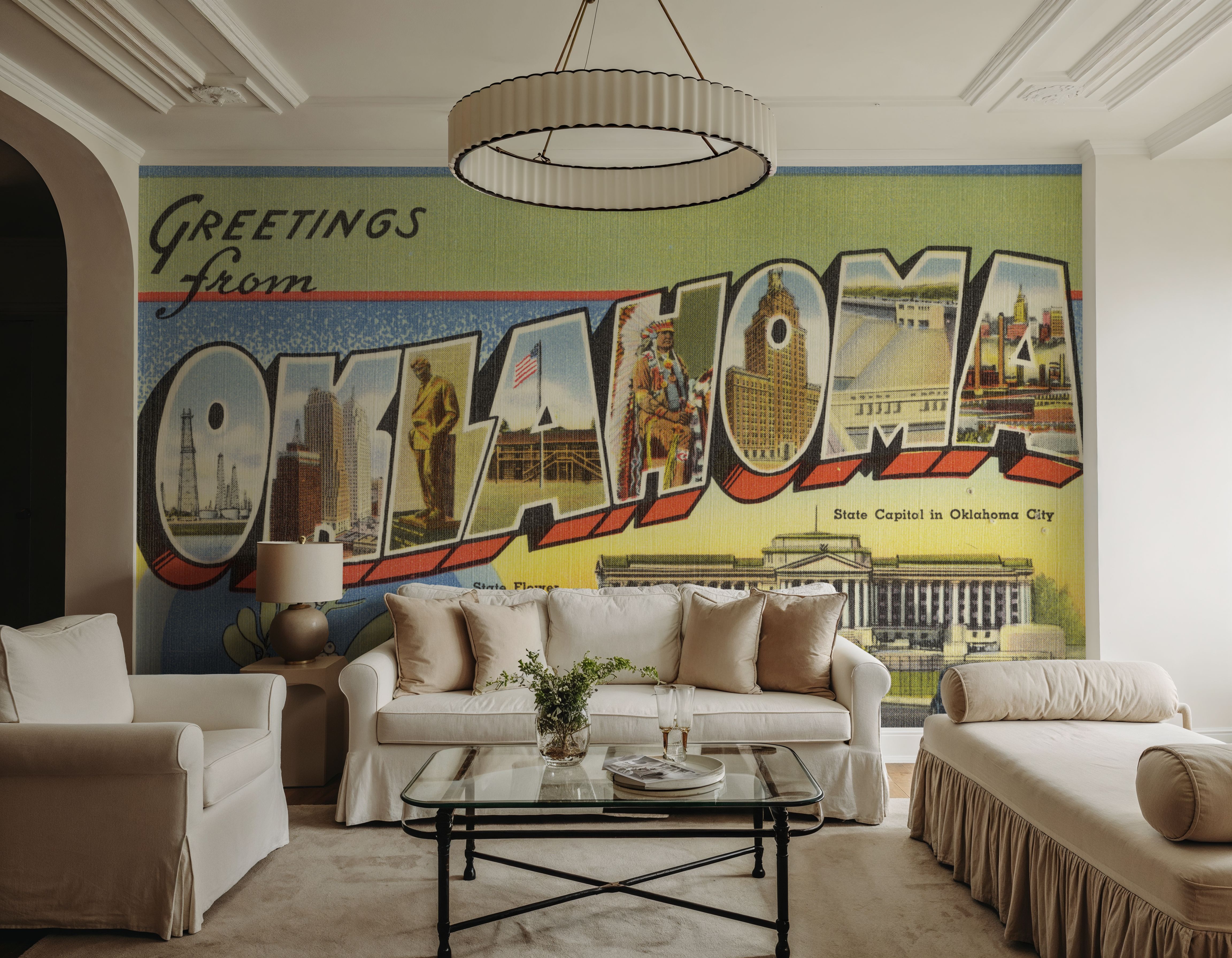 Greetings from Oklahoma - Screenprint Postcard