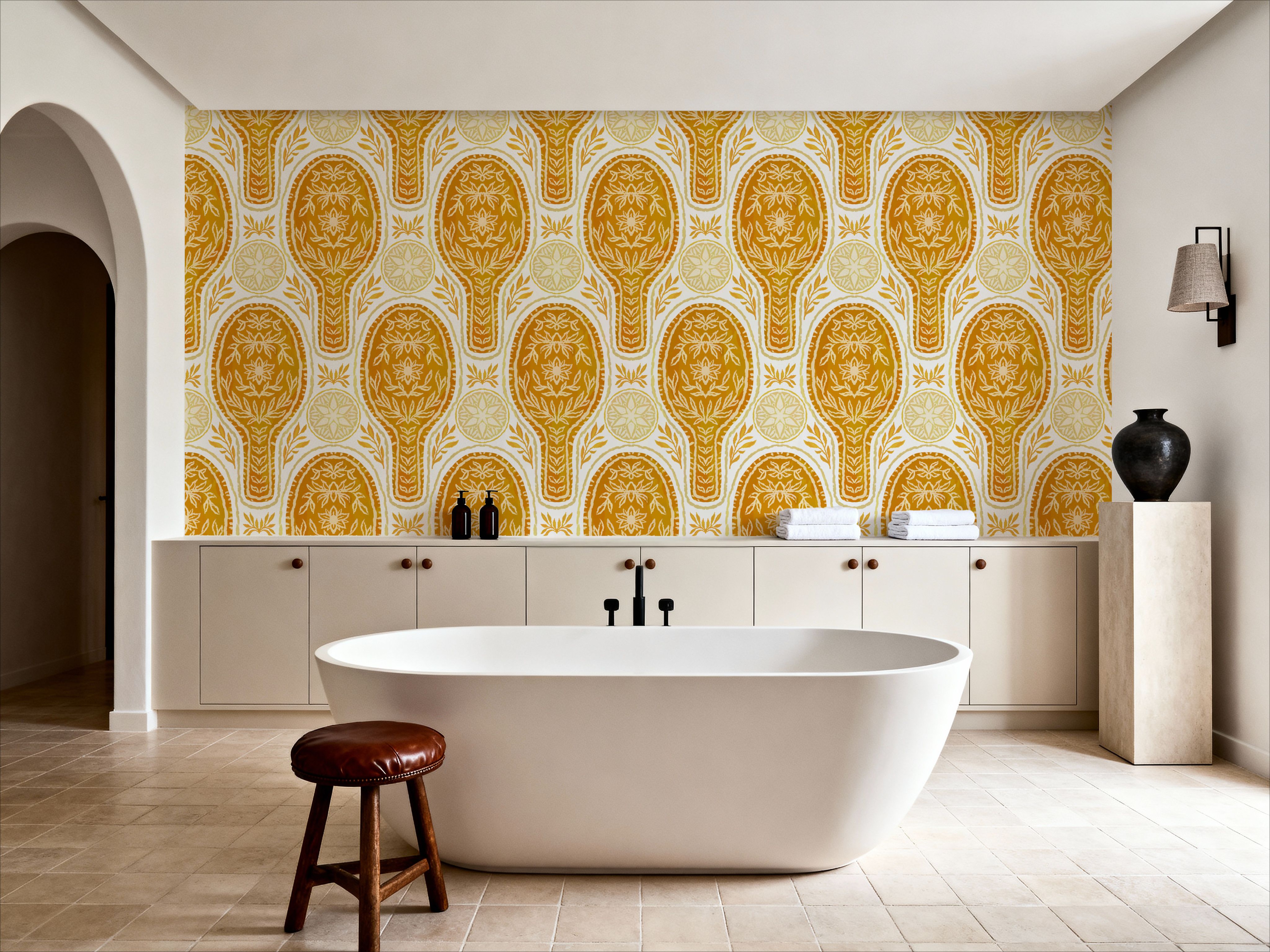 Floral Rackets, Yellow