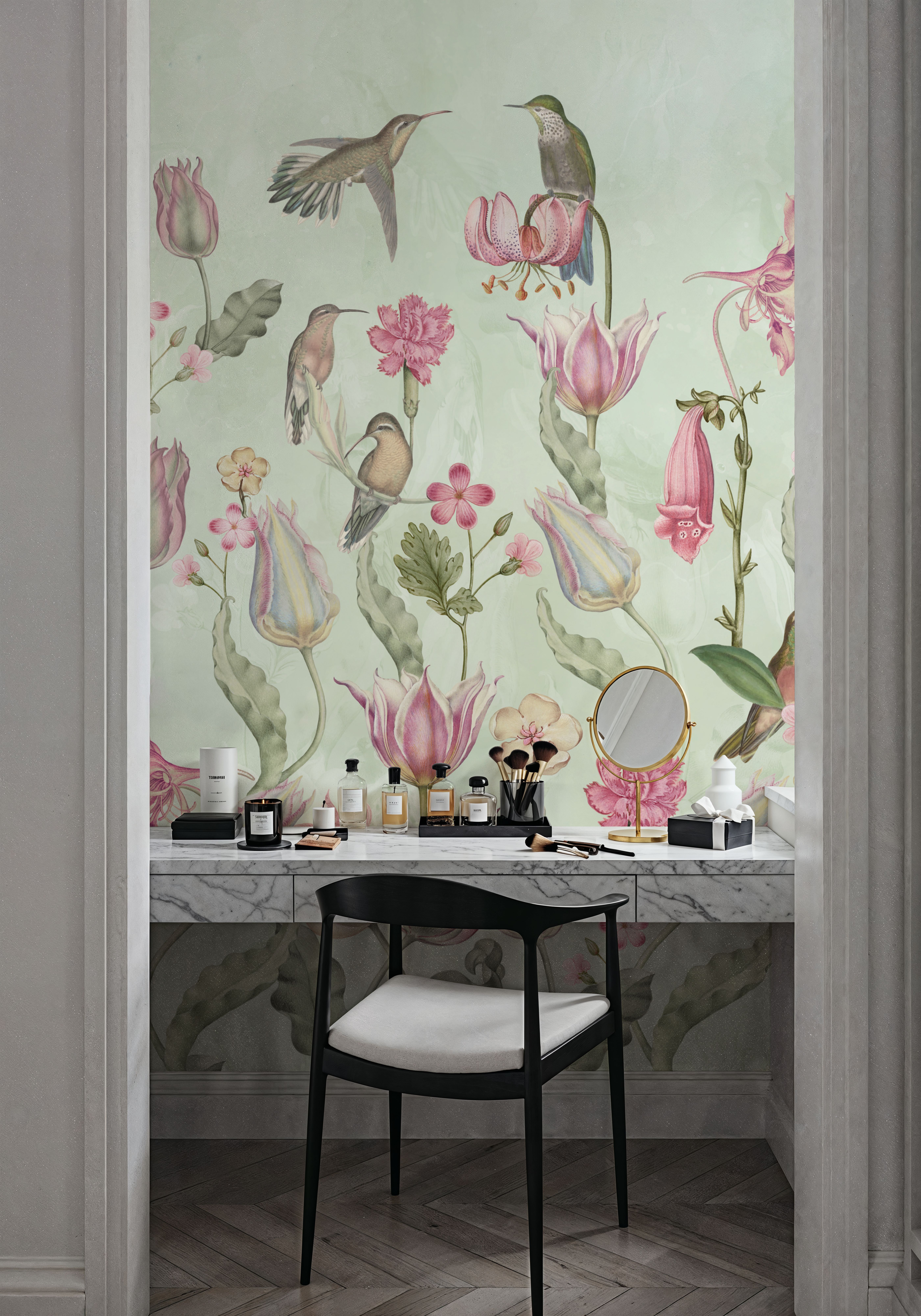 Tulips & Birds, Mint