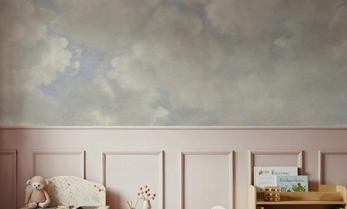 Painted Dreamy Clouds, Vintage