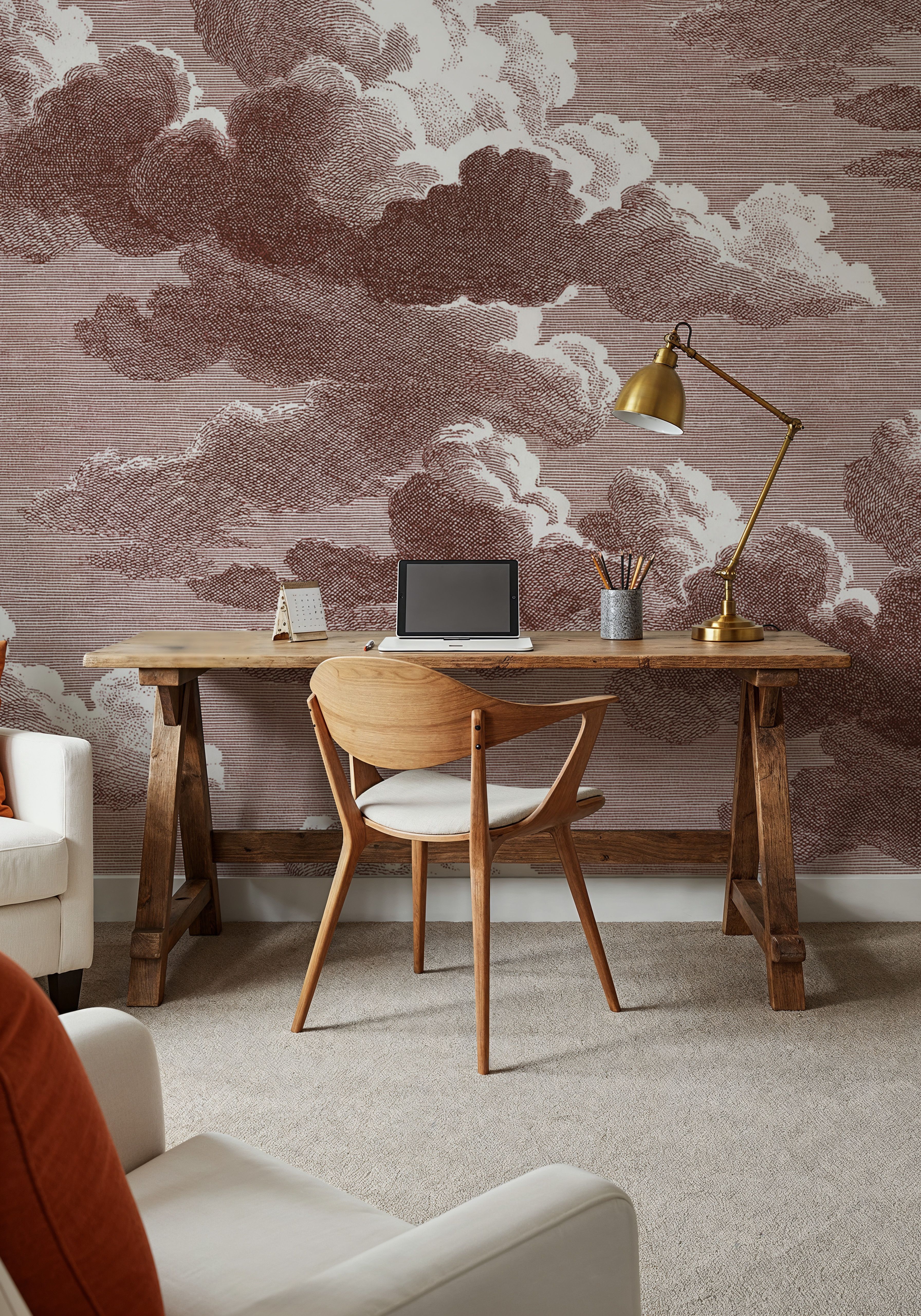 Intaglio Clouds, Chocolate