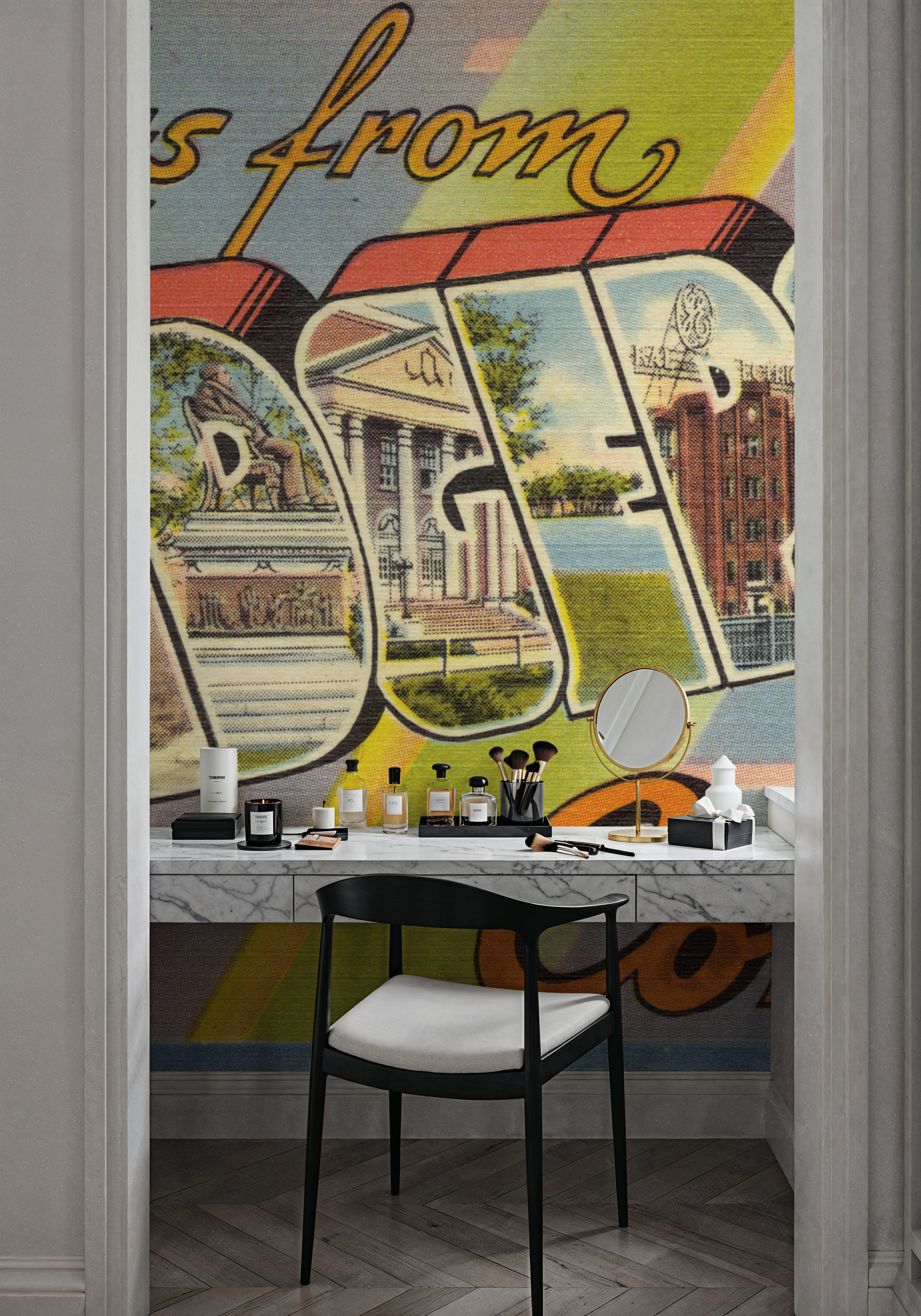 Greetings from Bridgeport - Screenprint Postcard