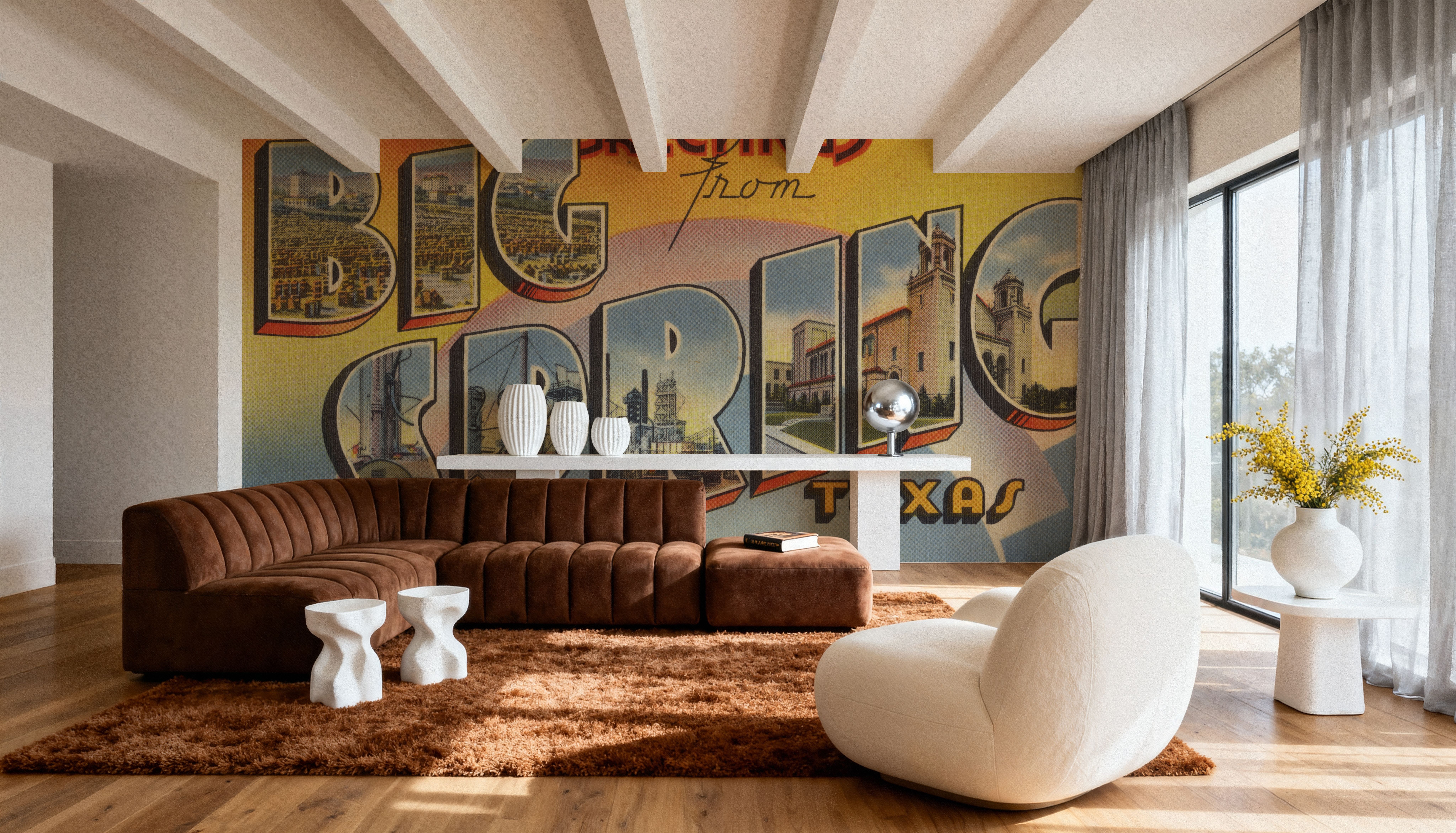 Greetings from Big Spring - Screenprint Postcard