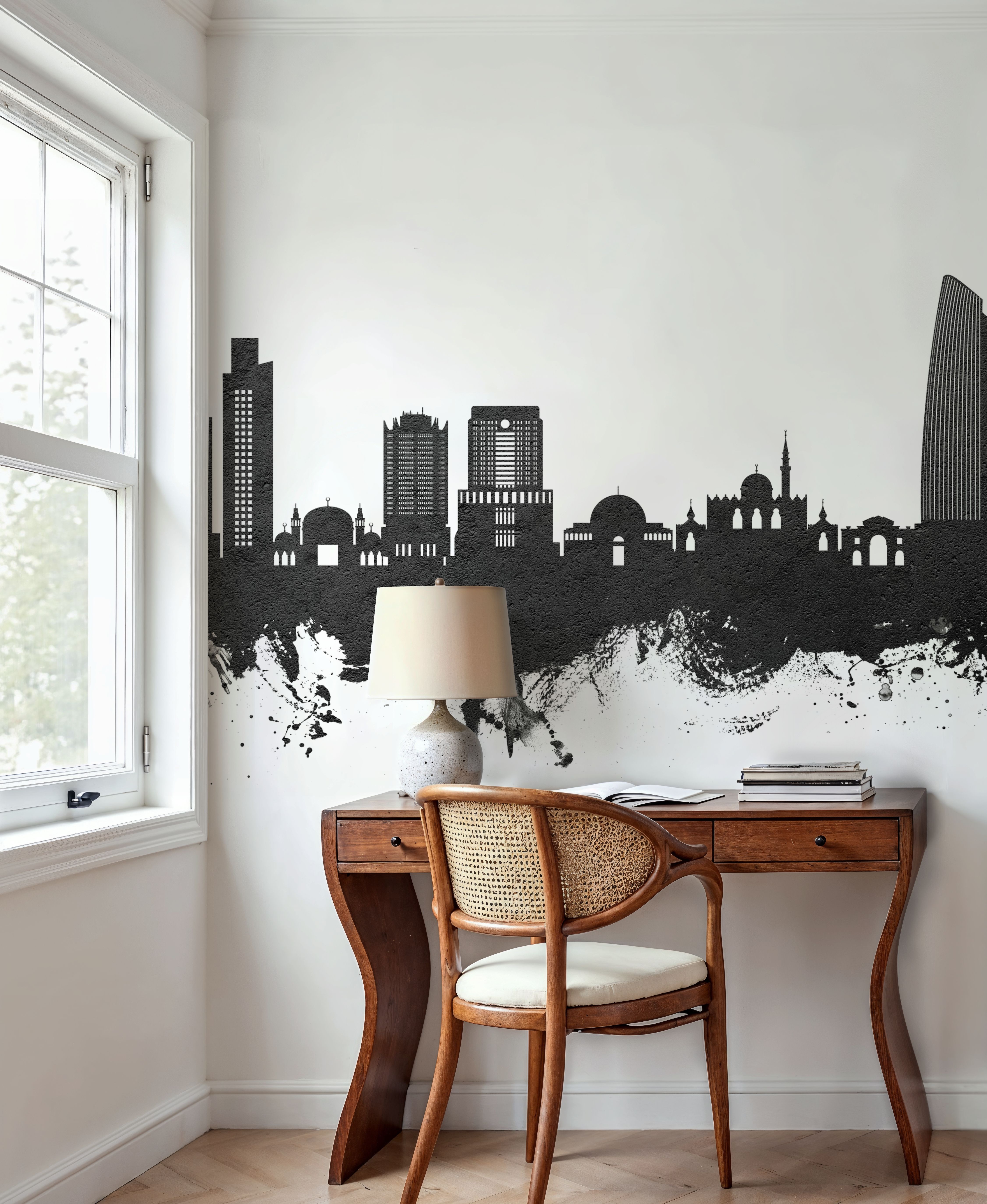 Amman Skyline Black & White