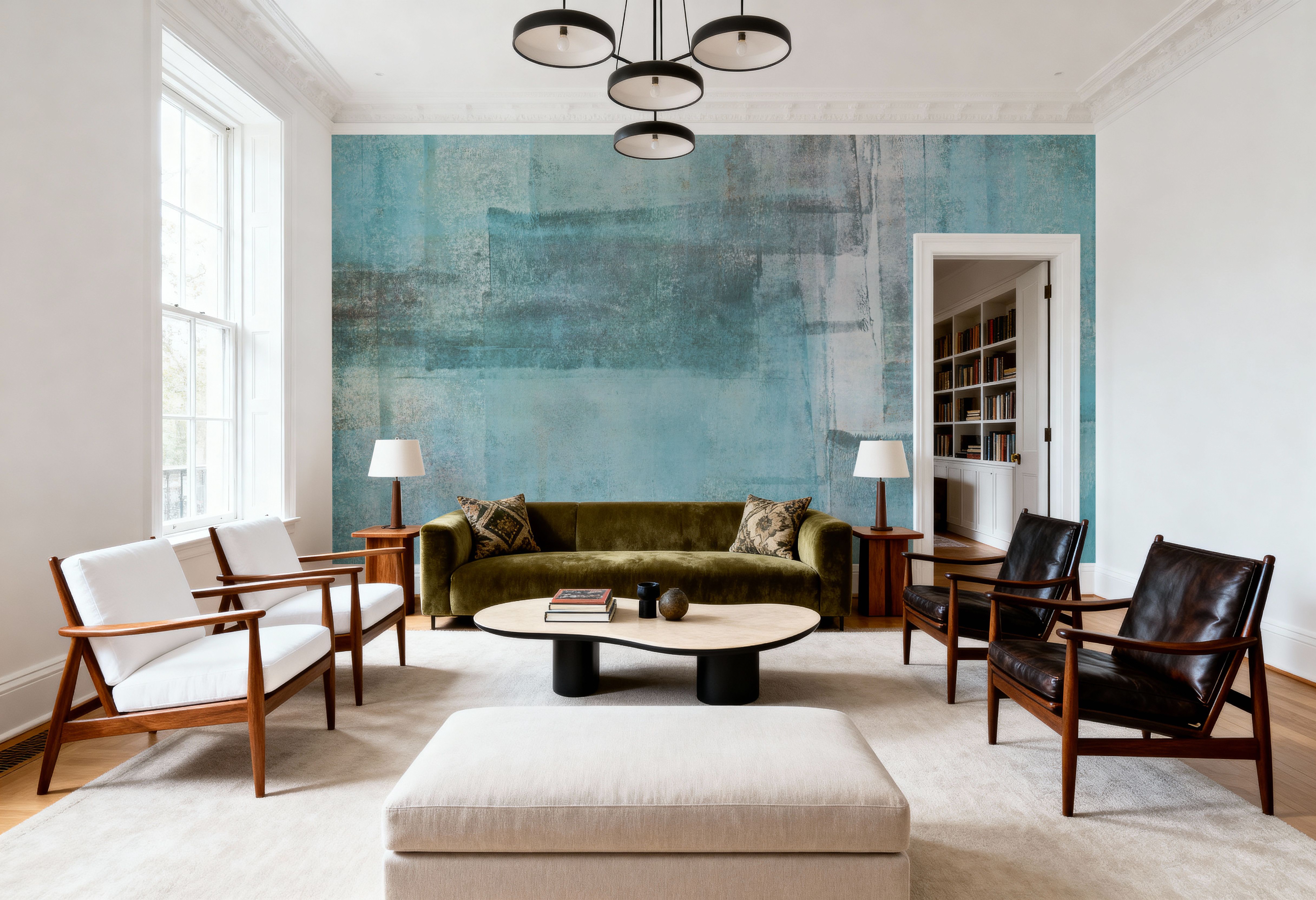 Texture Fields Teal, Wallpaper