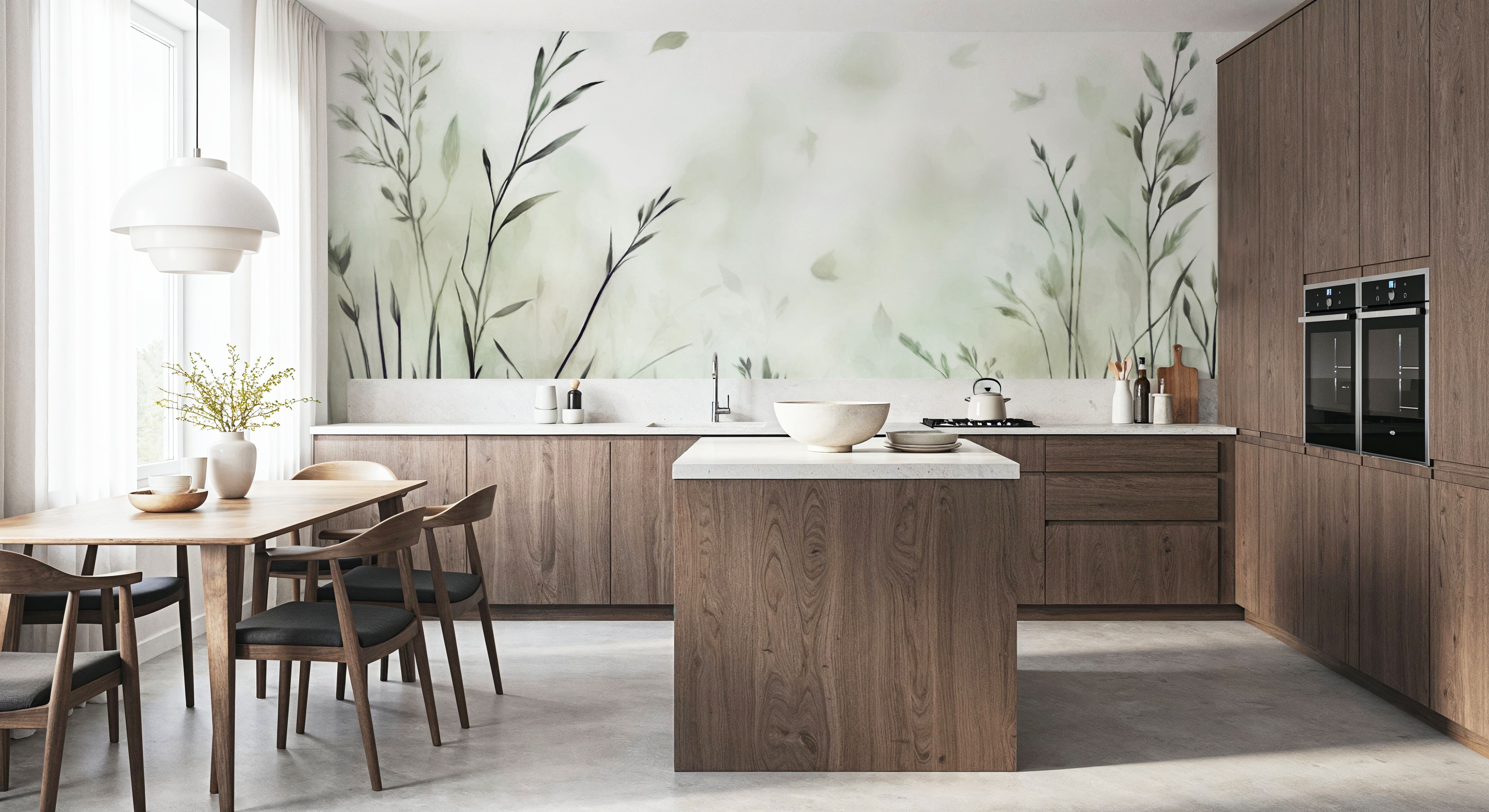 Calm Breathing Green, Papier peint